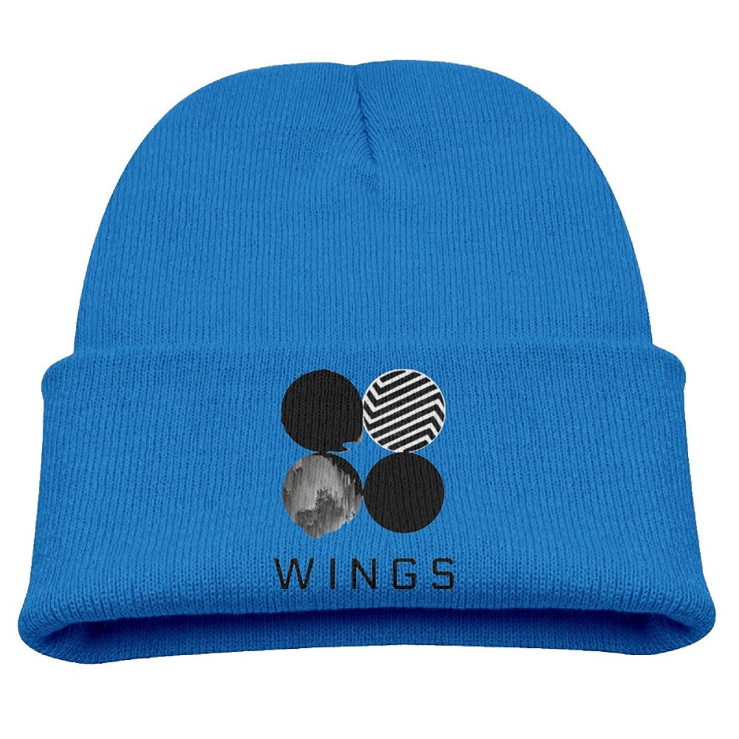 BTS Wings Bangtan Boys Child Hats Skull Beanies Hat Small Cap Ash