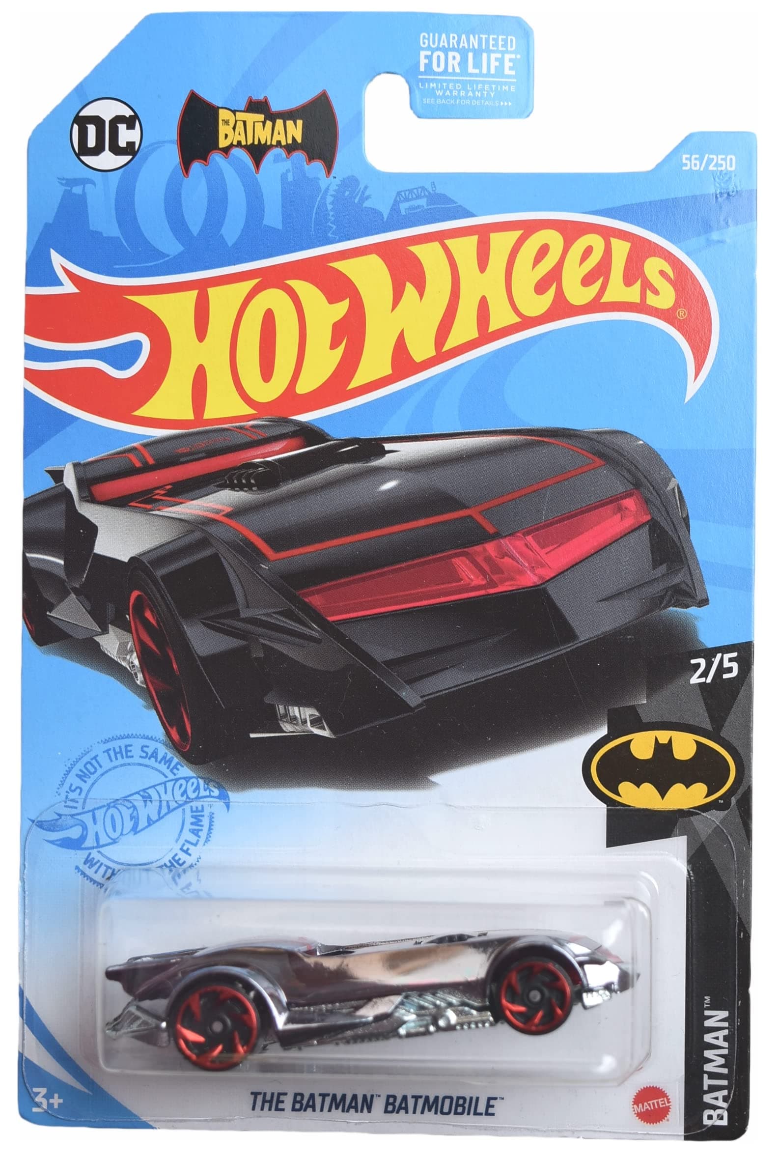 Hot Wheels The Batman Batmobile, [chrome] 56/250 Batman 2/5