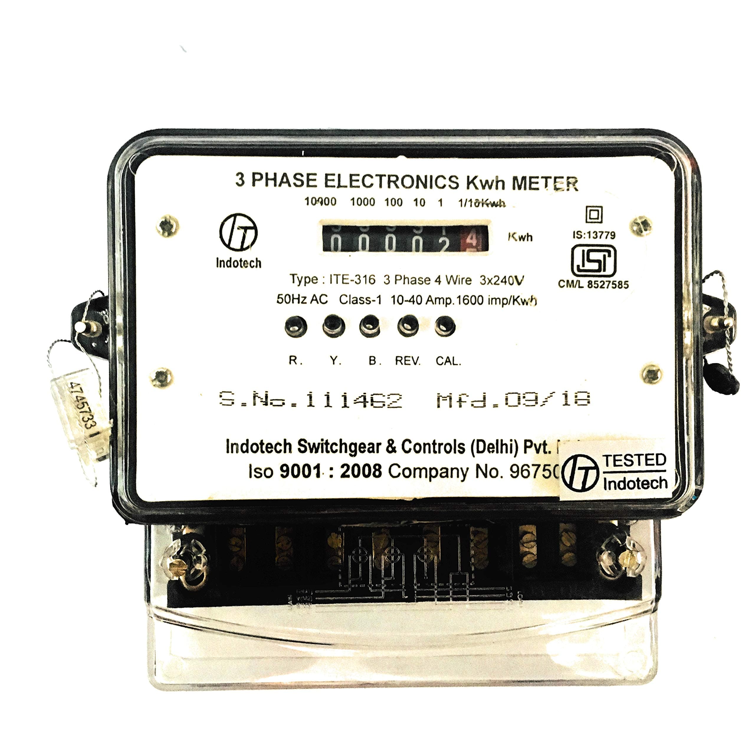 3 Phase Counter Energy Sub Meter 10-40 Ampere