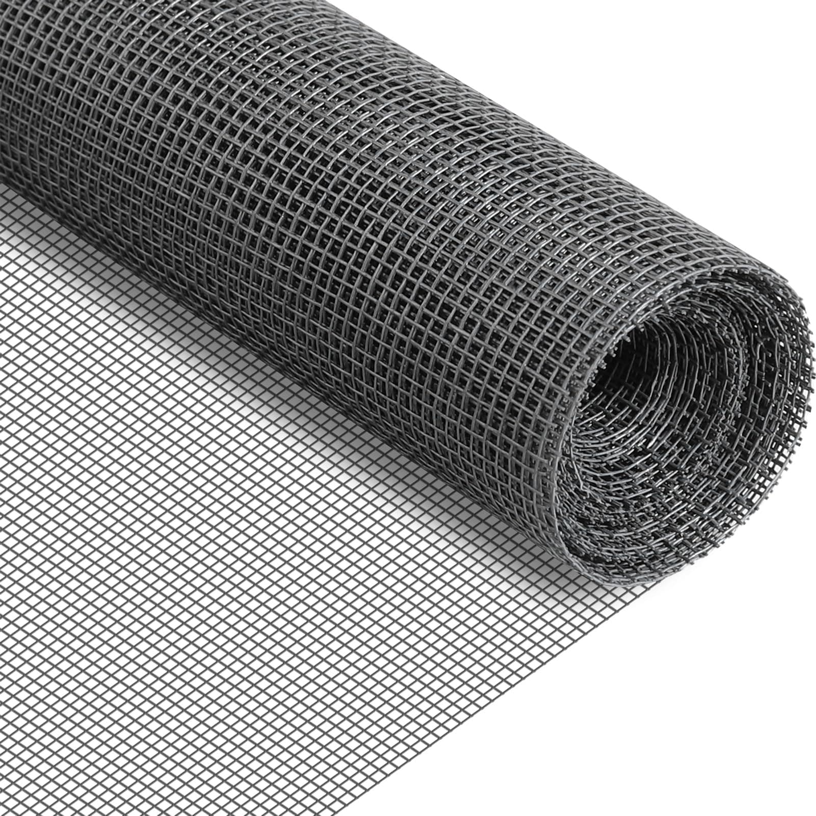 REDTRON Fibreglass Window Screens 1.2 x 2.5 m, Cuttable Insect Mesh for Suitable for Multiple Doors and Windows, Window Fly Screen Replacement for Anti-Mosquito and Anti-cat, Grey