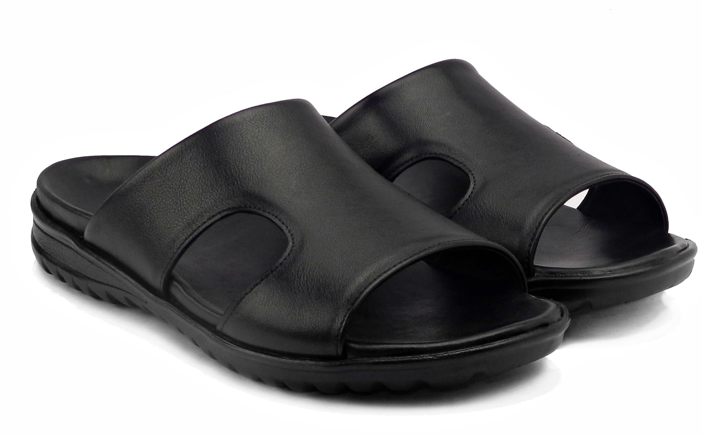De Scalzo Black Orthopedic Sandal(ortho1-p)