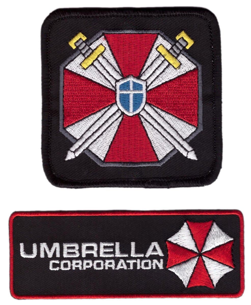 Shield Swords and Umbrella Corporation Resident Evil Costume Patches