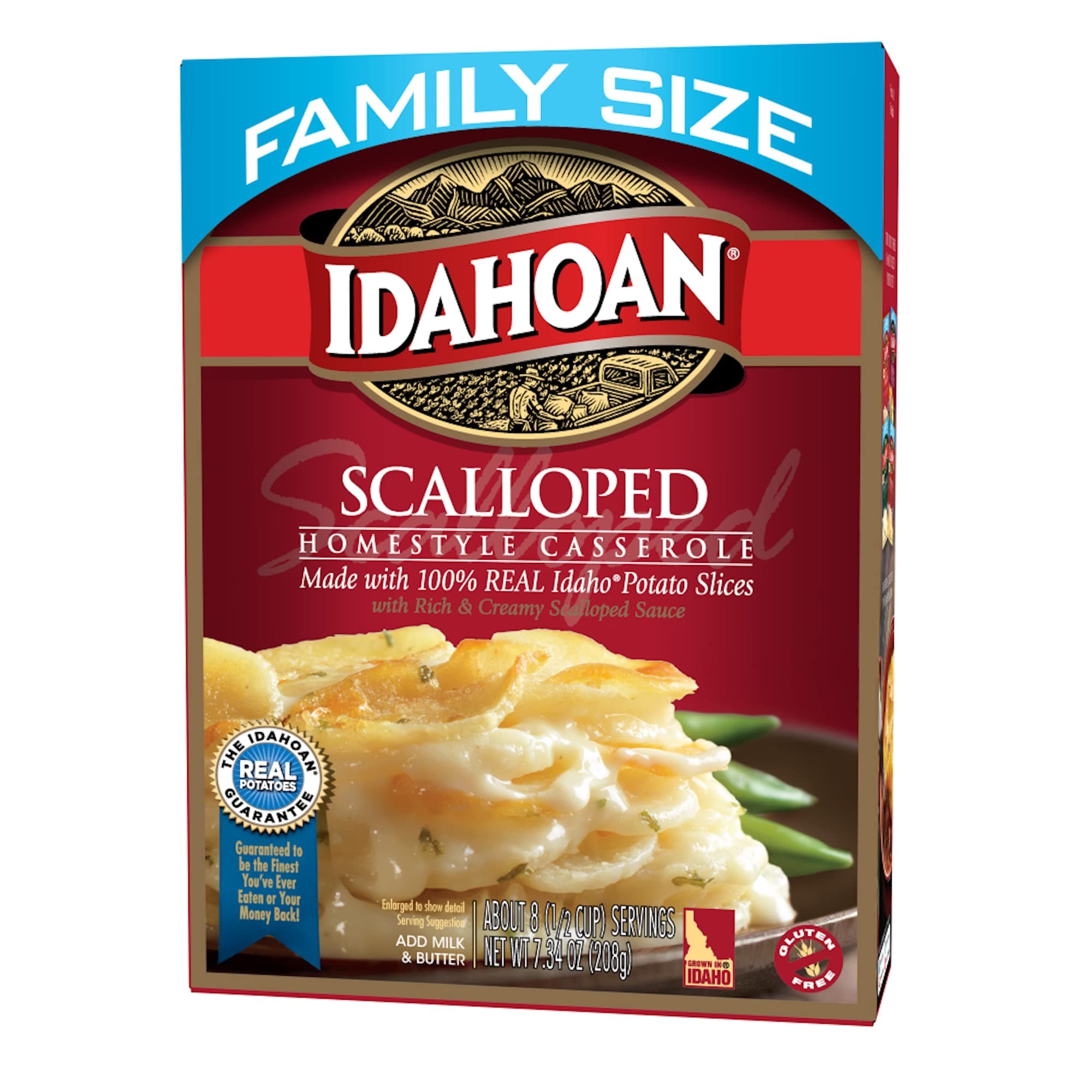 Idahoan Scalloped Homestyle Casserole Family Size, 7.34 oz (Pack of 10)