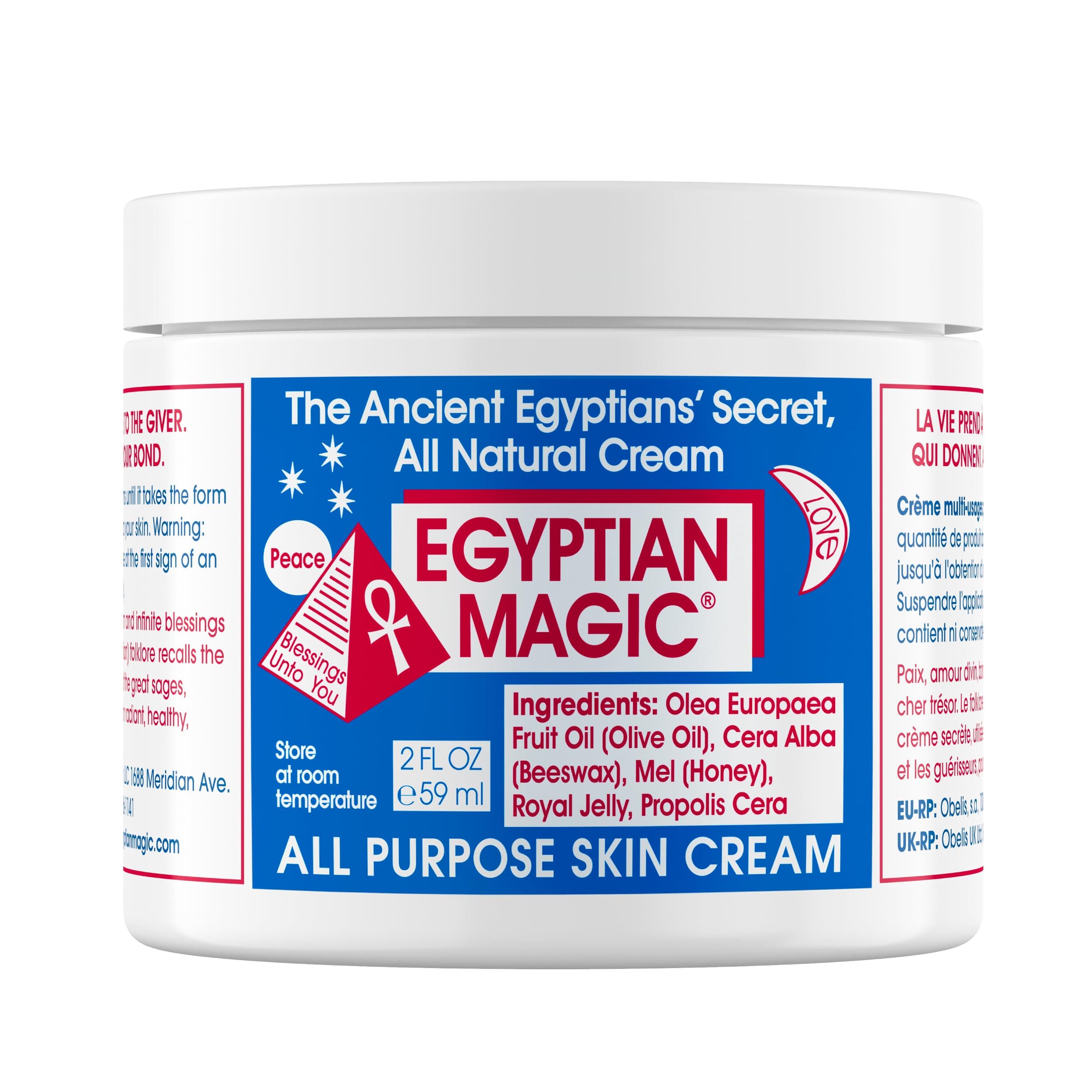 EGYPTIAN MAGIC - All Purpose Face & Body Cream, Moisturising Skin Care for Women & Men, Beauty Balm, Scar Cream aids Tend & Dry Skin, Stretch Marks, Psoriasis & Eczema Calming, 59ml Jar