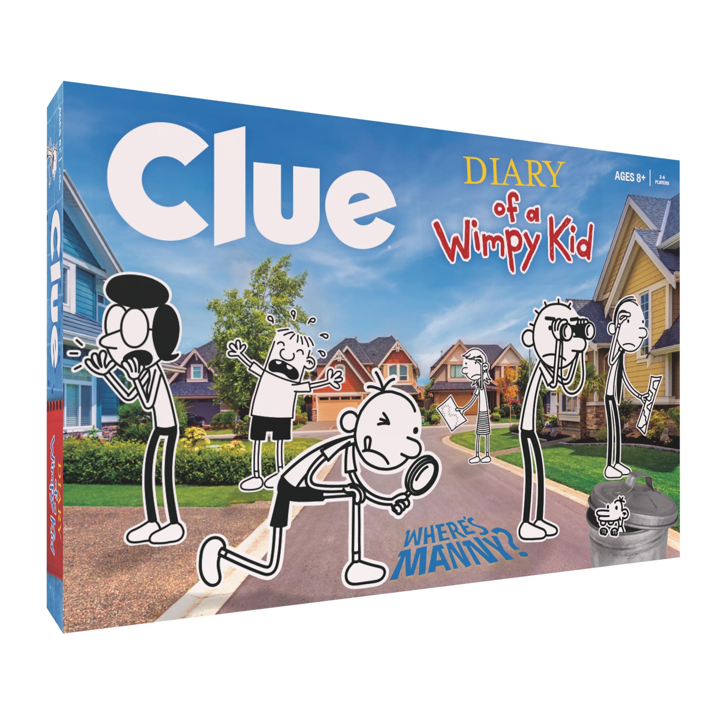 USAOPOLY CLUE: Diary of a Wimpy Kid | Solve The Mystery in This Officially-Licensed Collectible Clue Game Featuring Characters & Locations from The Popular Book Series Diary of a Wimpy Kid