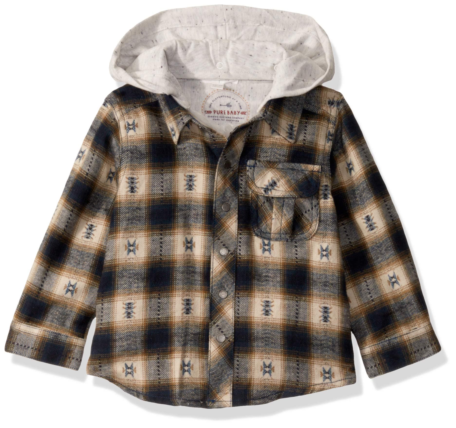 Purebaby Cactus Shirt (Baby) - Cactus Check-12-18 Months