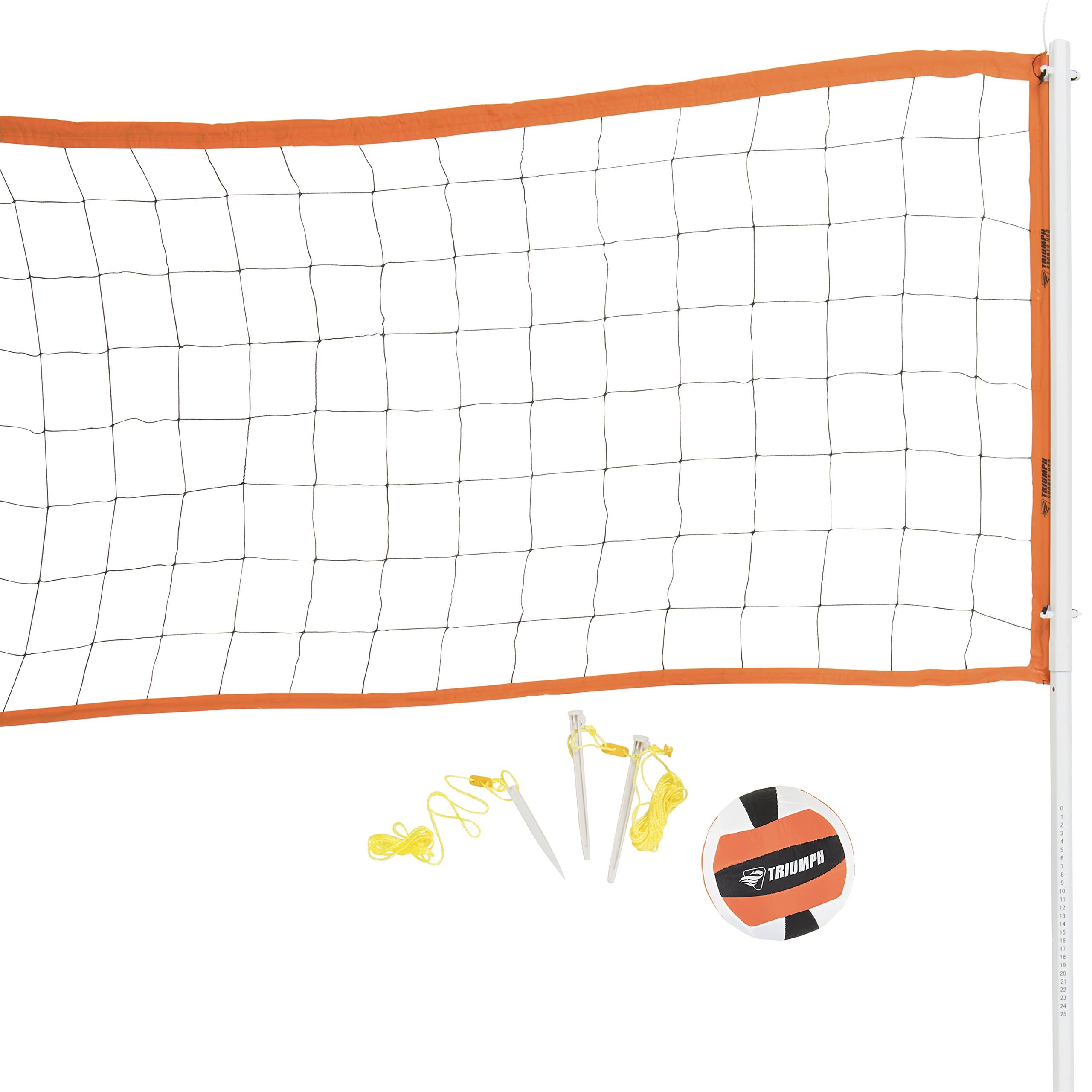Triumph Advanced Volleyball Set Includes Official Size Volleyball, Carry Bag, and Inflating Pump and Needle