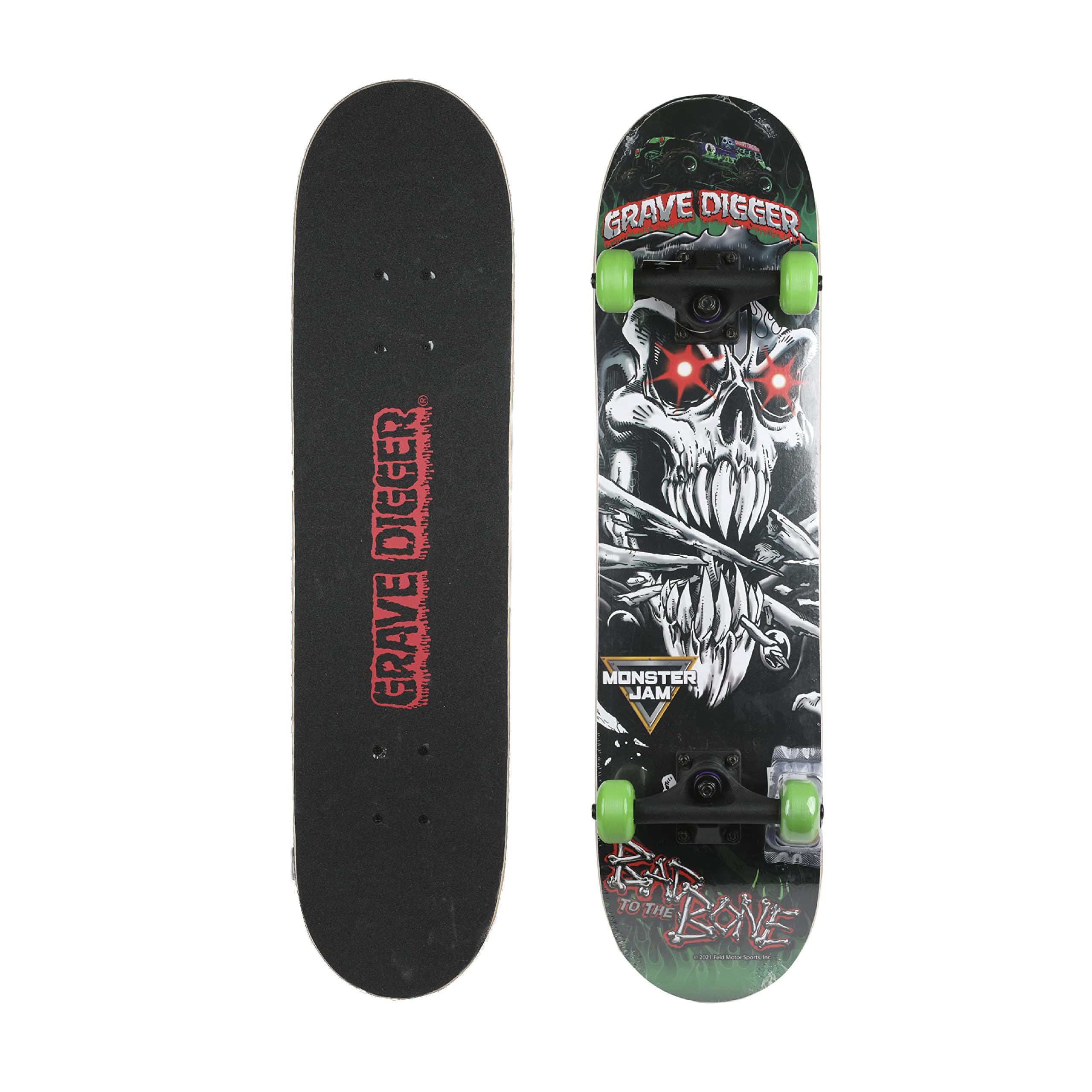 Skateboard with Printed Graphic Grip Tape - Great for Kids and Teens, Cruiser Skateboard with ABEC 5 Bearings, Durable Deck, Smooth Wheels