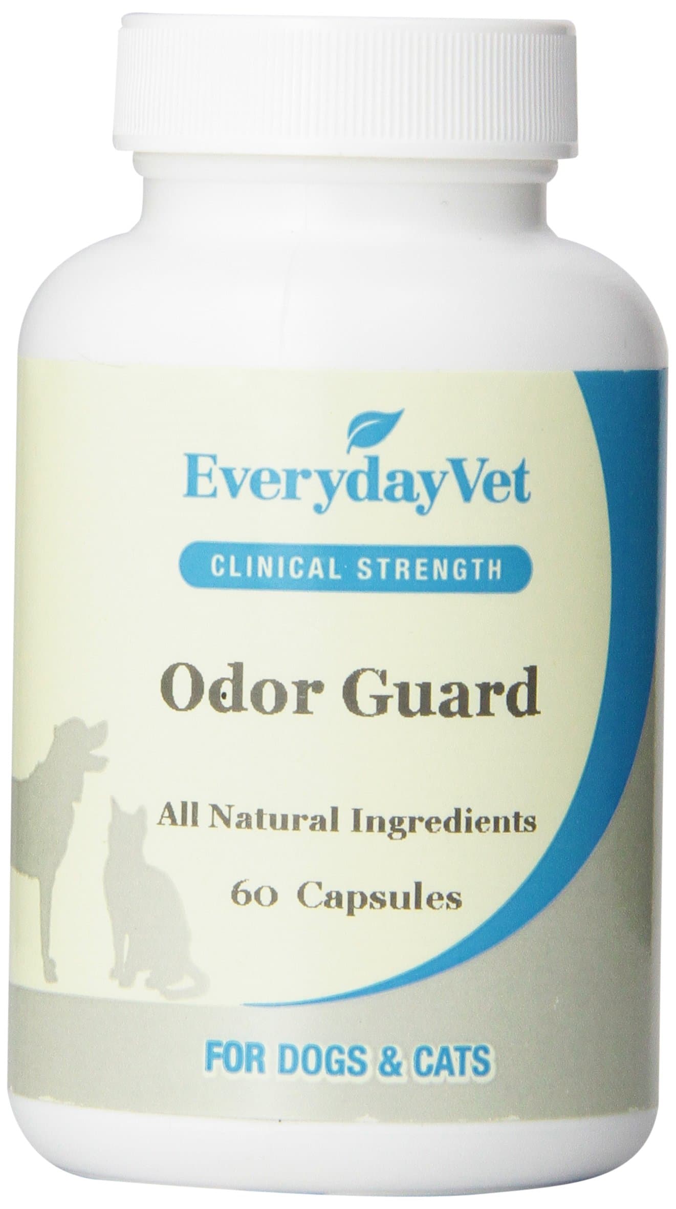 EverydayVet Odor Guard Health Supplement for Dogs and Cats, 60 Capsules
