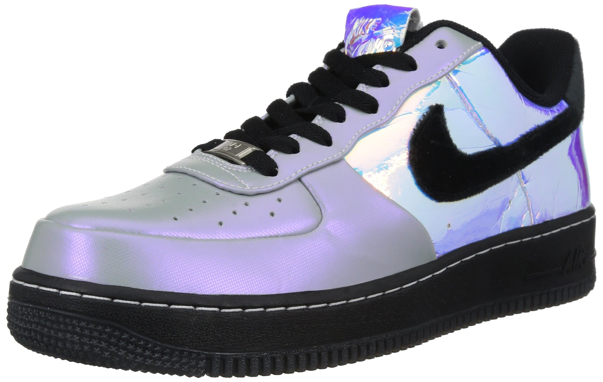 Nike Men's Air Force 1 Low CMFT PRM, Hologram-WHITE/BLACK, 10 M US