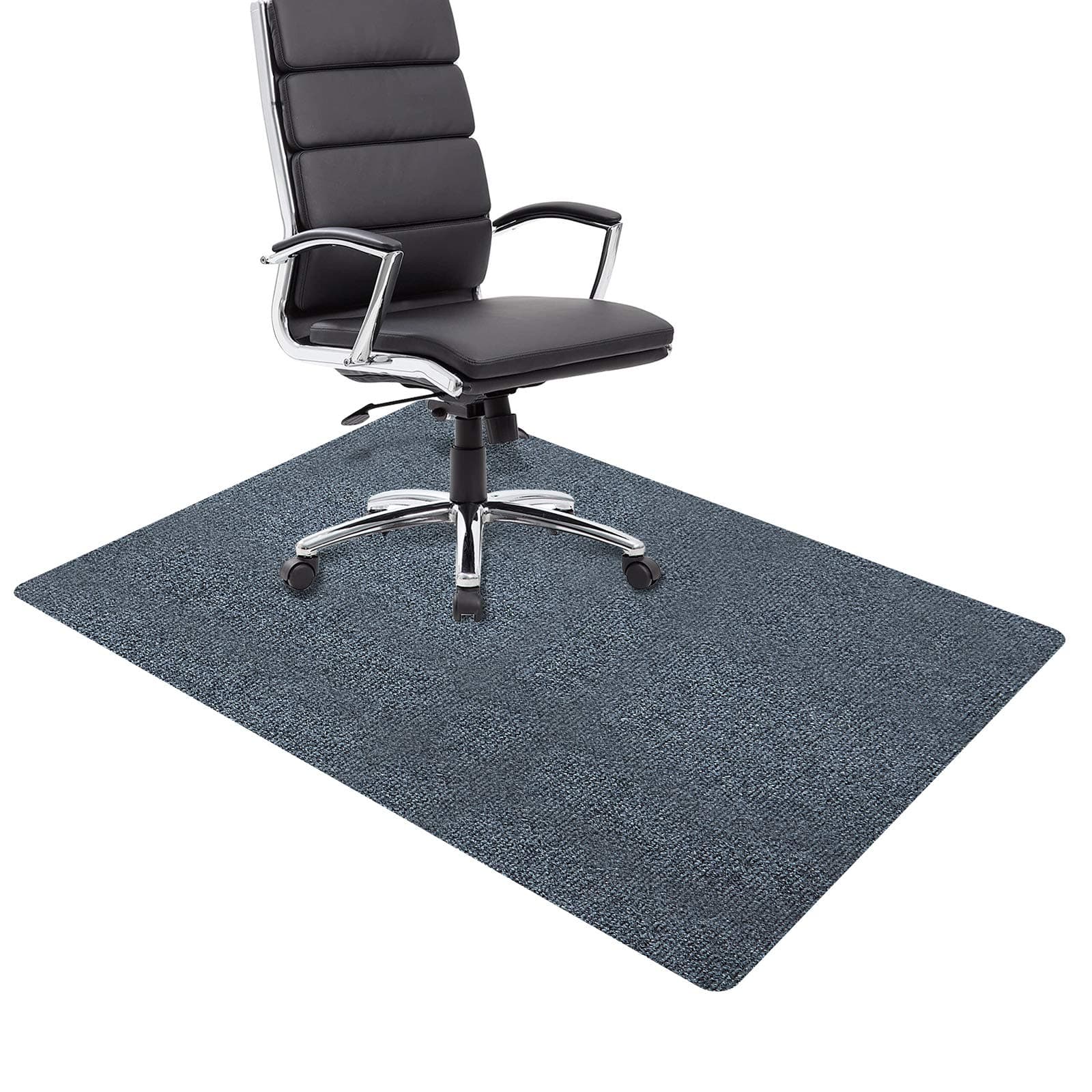 Office Chair Mat for Hardwood Floor & Tile Floor, Under Desk Chair Mats for Rolling Chair, Computer Chair Mat for Gaming, Large Anti-Slip Floor Protector Rug, Not for Carpet (Dark Gray, 47"x35")