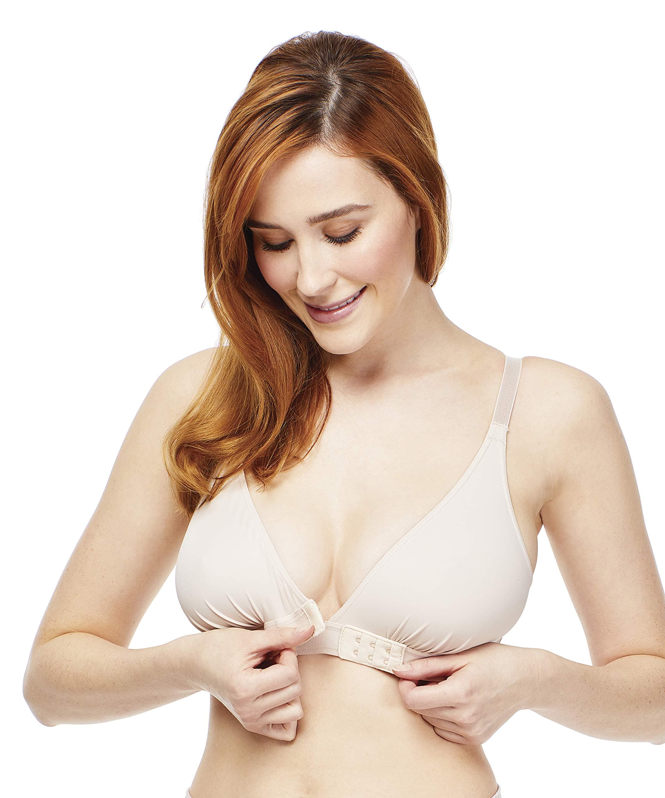 Crossover Bra with Enhanced Comfort and Adjustable Hook and Eye Closure
