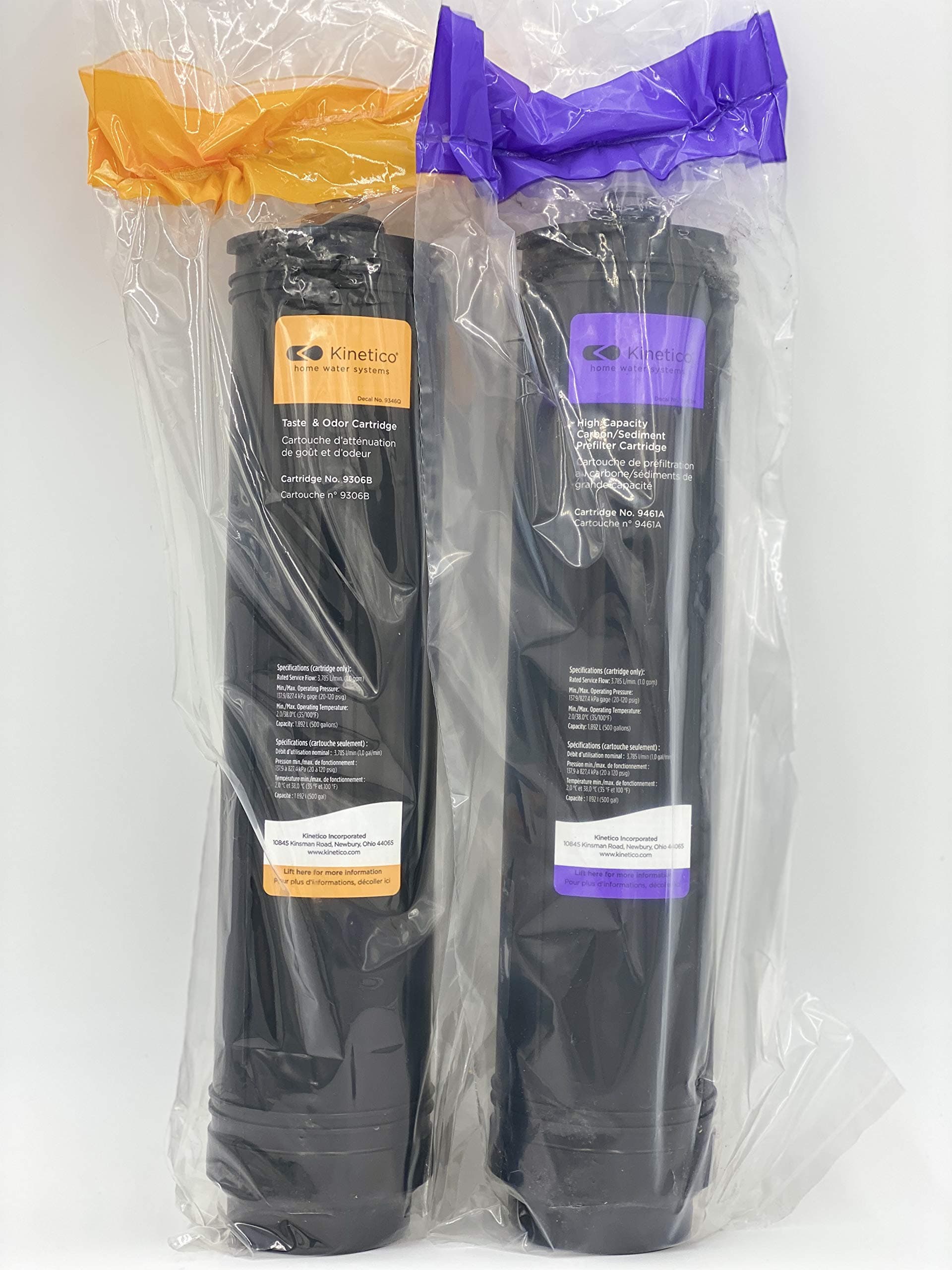 Kinetico K5 Reverse Osmosis Set of Taste Odor 9306B & Carbon Sediment Filter 9461A