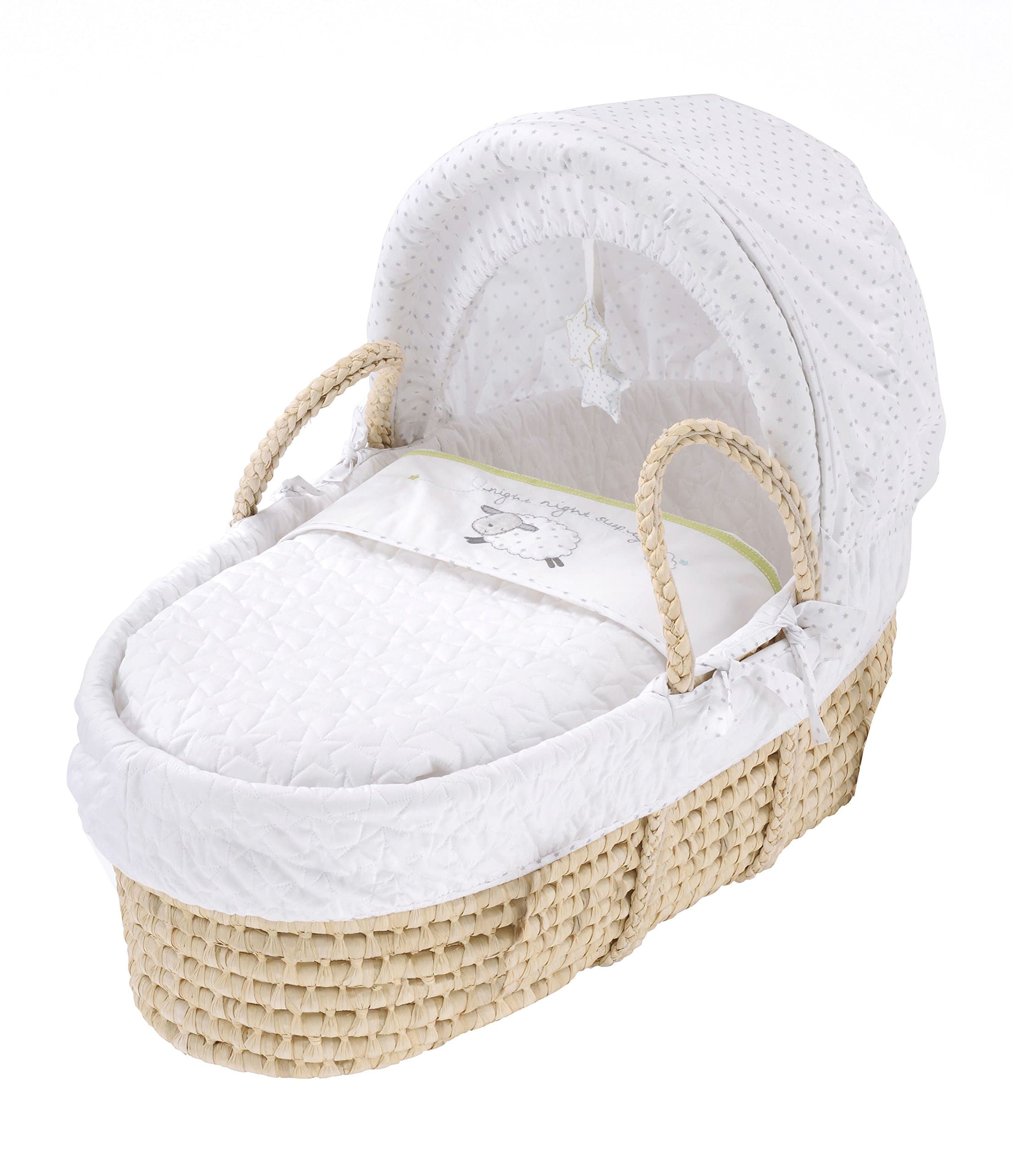 Silvercloud Counting Sheep Moses Basket
