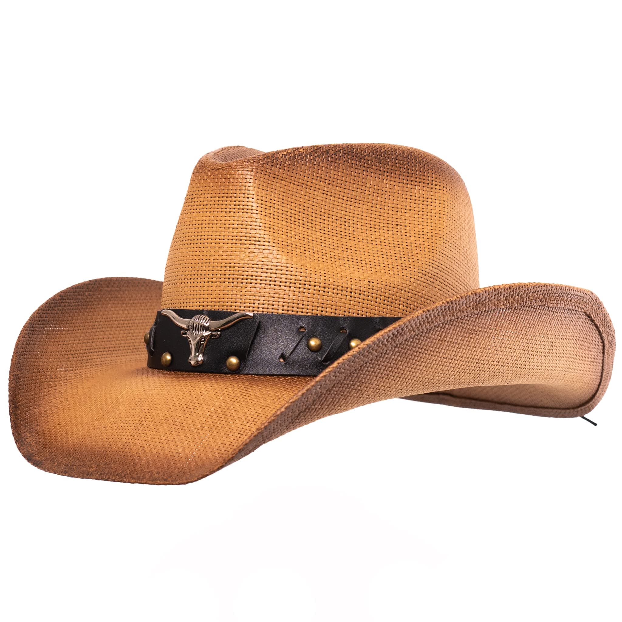 Western Outback Cowboy Hat Men's Women's Style Classic Straw Western Cowgirl Hat