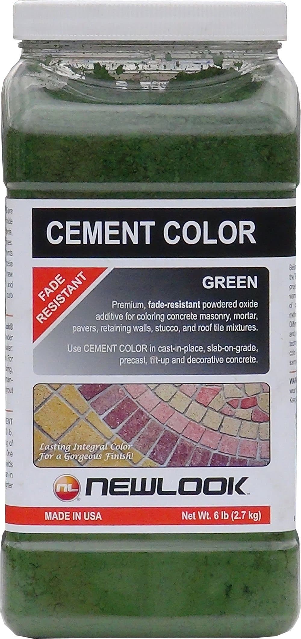 New Look CEMENT COLOR 6 lb. Green Fade Resistant Cement Color