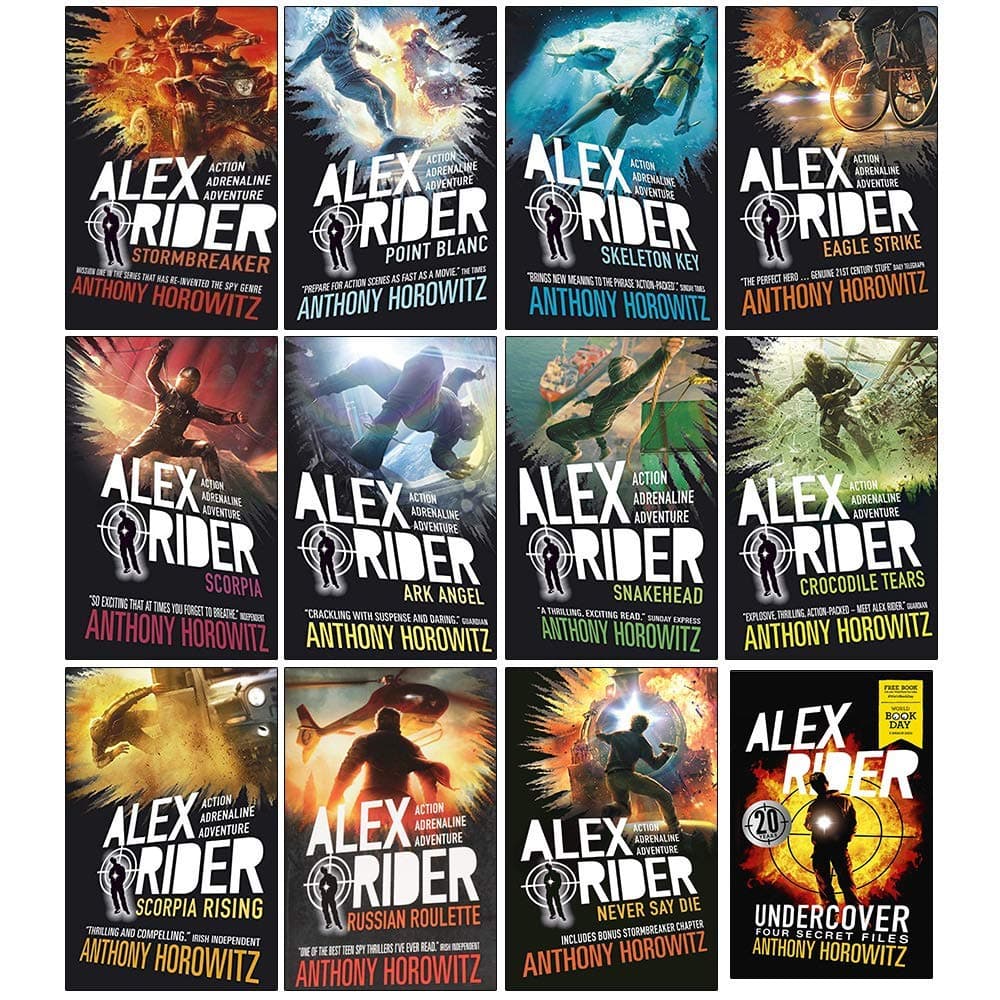 Alex Rider 12 Books Collection Set By Anthony Horowitz (World Book Day Undercover Four Secret Files & More From Alex Rider Series)
