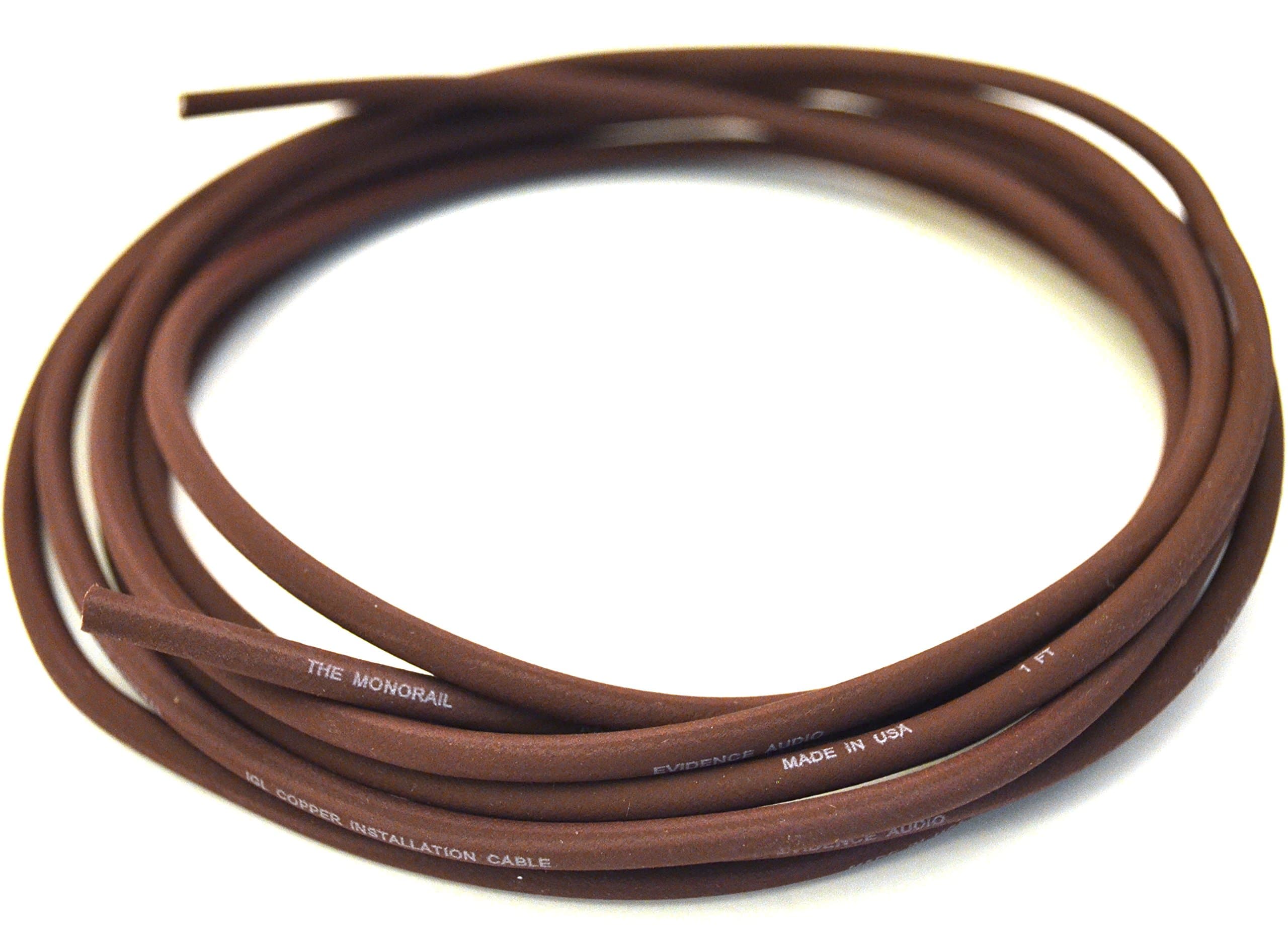Evidence AudioMonorail - 10 feet Bulk Cable - Burgundy (by E.A.R.S. PRO Audio)