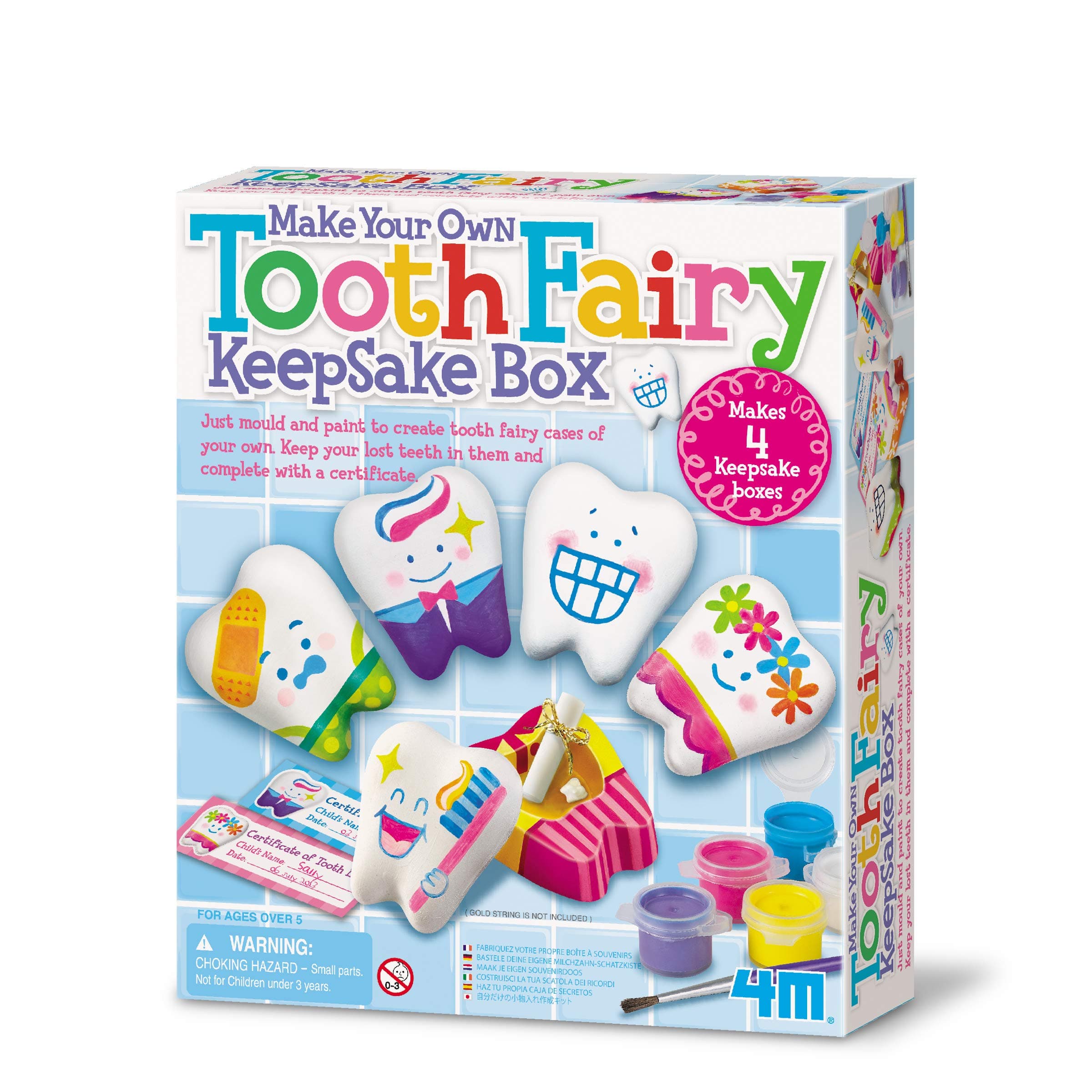 4M Make Your Own Tooth Fairy Keepsake Box, Multi-Colour, 00-4564