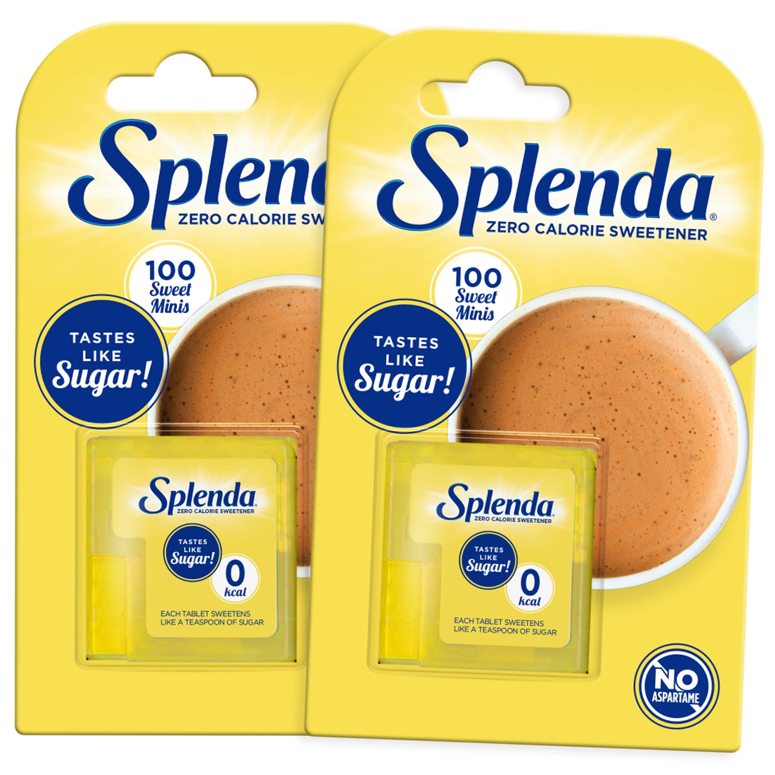 No Calorie Sweetener Dissolvable Minis, 100 Tablets (2-Pack)