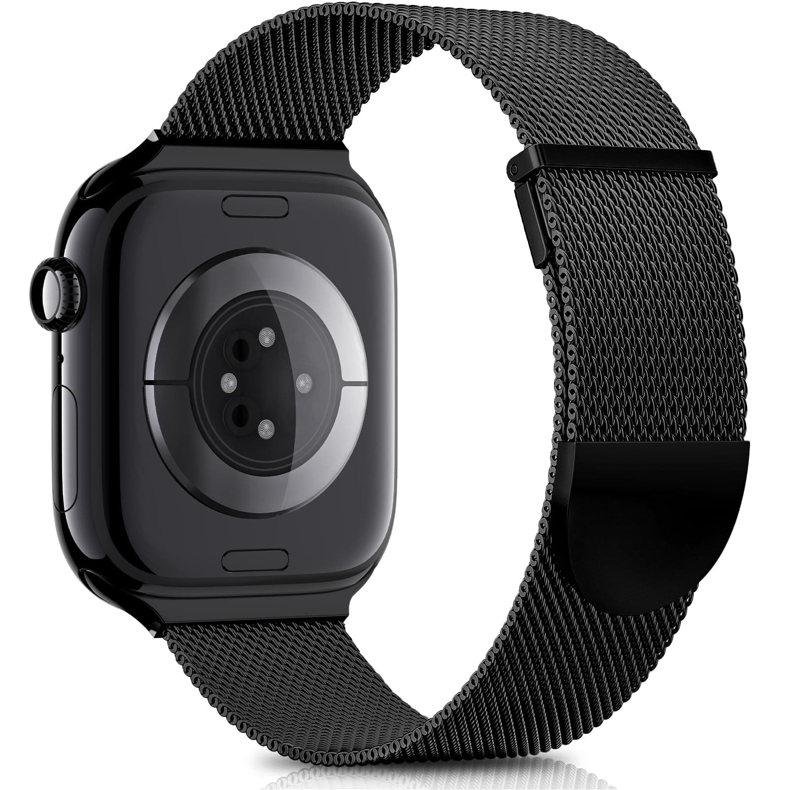 Higgs Strap Compatible with Apple Watch Straps 42mm 46mm 45mm 44mm 41mm 40mm 38mm 49mm for Women Men, Dual Magnetic Adjustable Metal Band for iWatch Series 11 10 9 8 7 6 5 4 SE Ultra 3 2 1