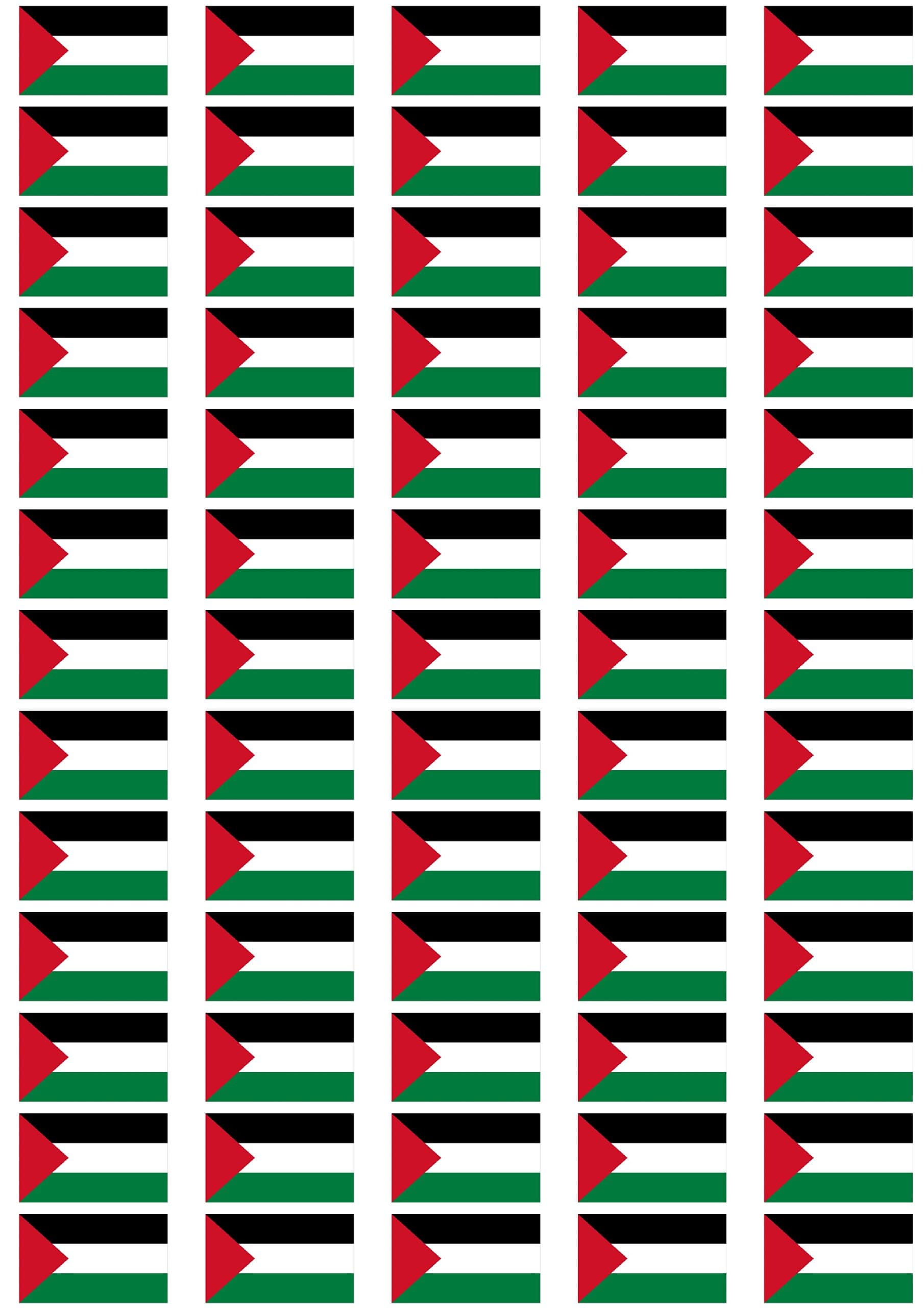 Palestine Flag self Adhesive matt Paper Labels/Stickers