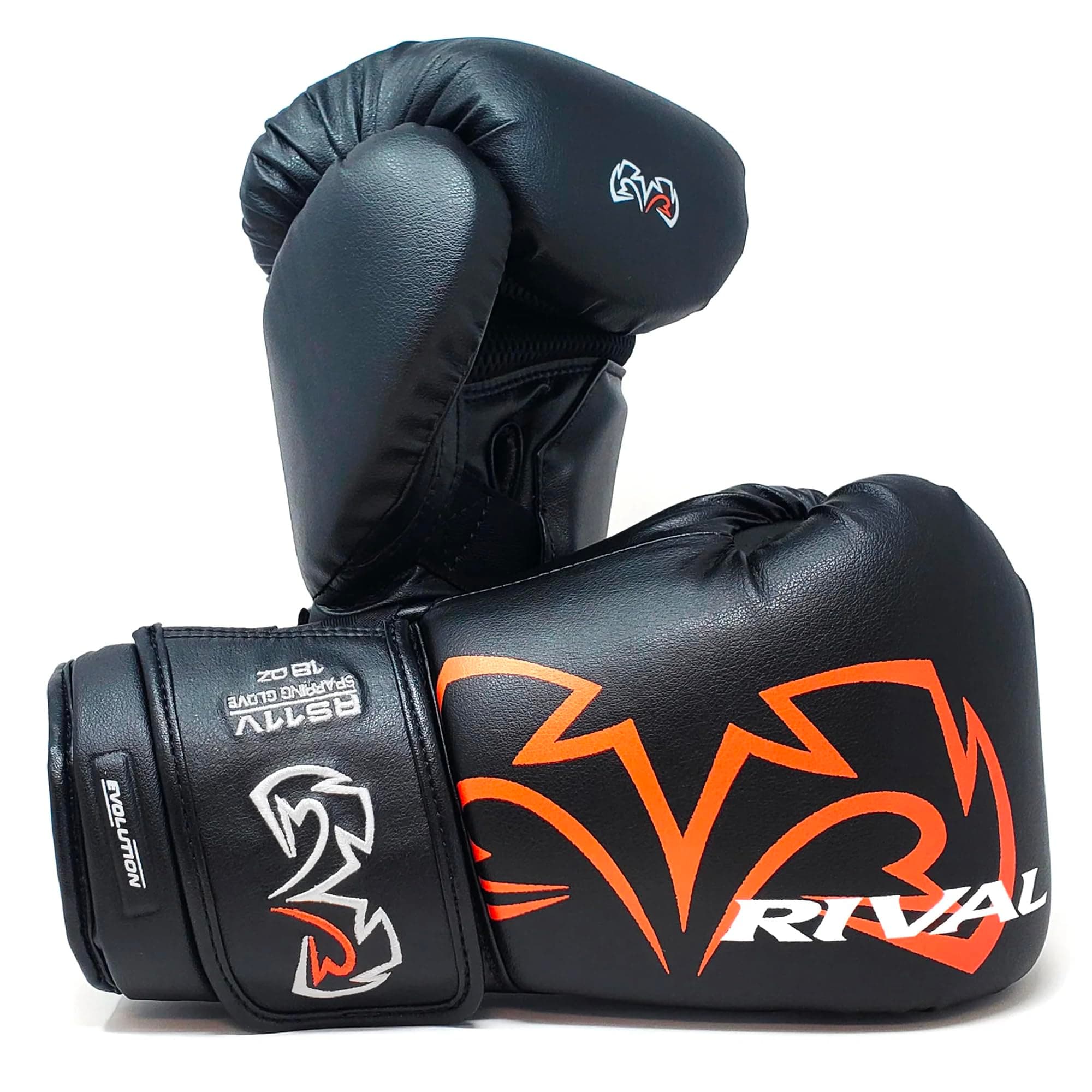 Rival RS11V Pro Sparring Boxing Gloves featuring the new Wrist Lock 2 support system (Black/Grey, 16oz)