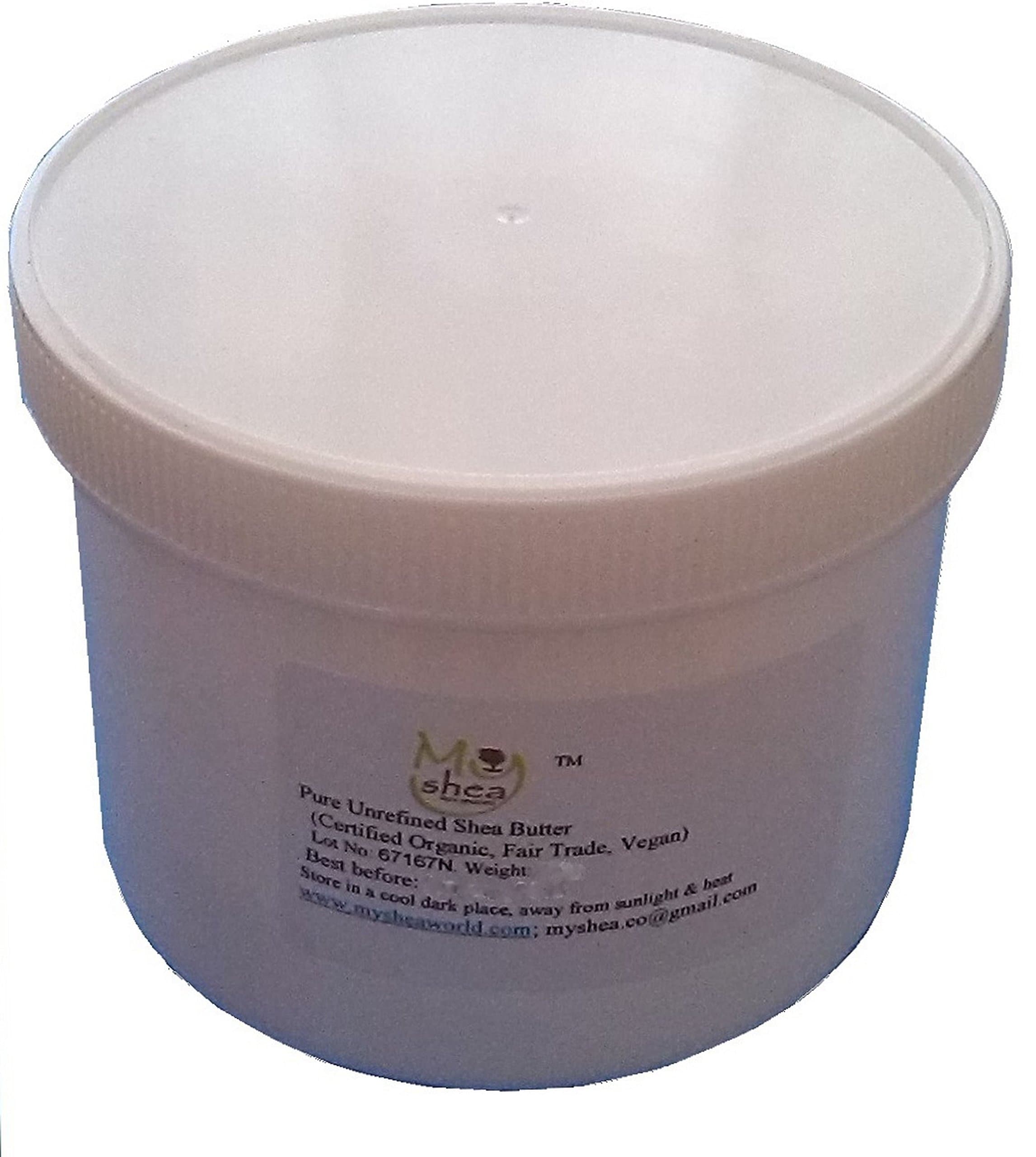 100% Pure Certified Organic Unrefined Shea Butter in Jar 250g