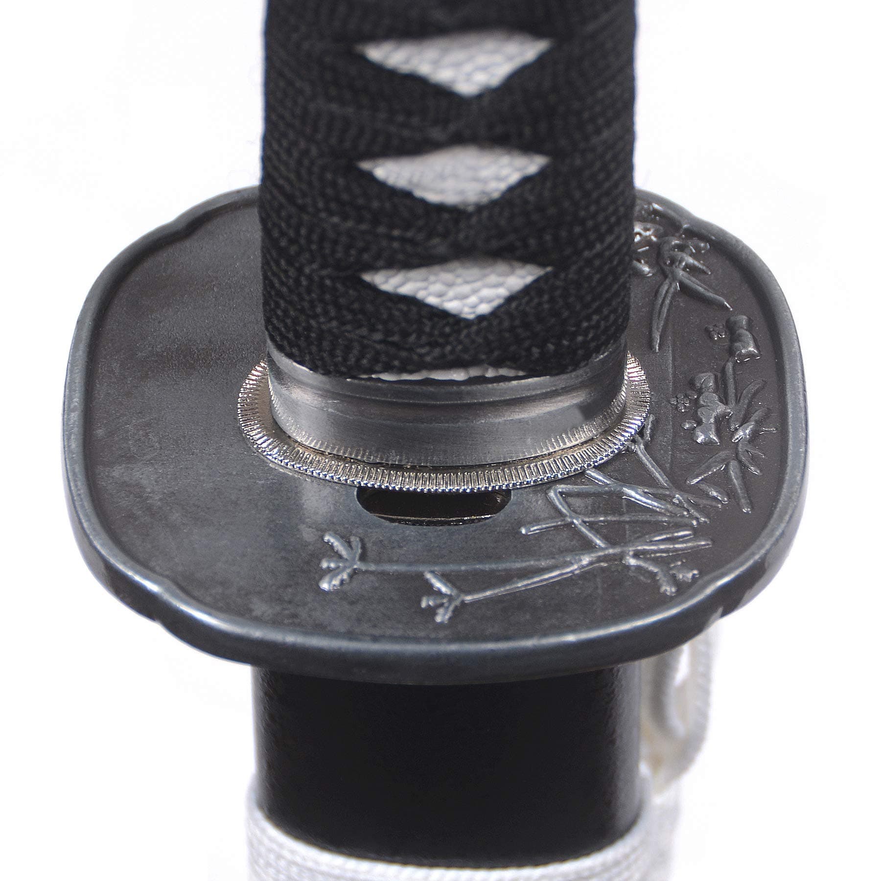 Kasne Katana Swords Japanese Samurai Sword, Fully Hand Forged, 1095 High Carbon Steel, Full Tang, Sharp,Black Scabbard