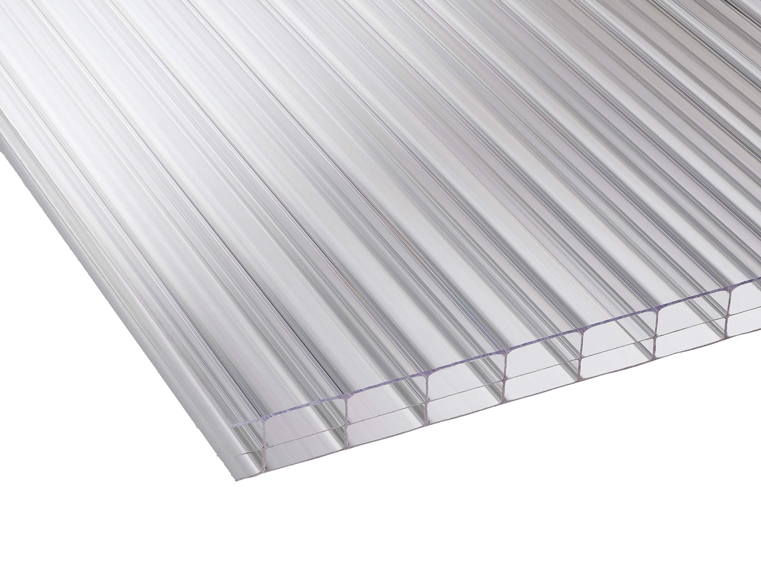 16mm Clear Polycarbonate Plastic Roofing Sheets - for Carport, Canopy, Lean to, Conservatory VARIOUS SIZES (7, 2.1)