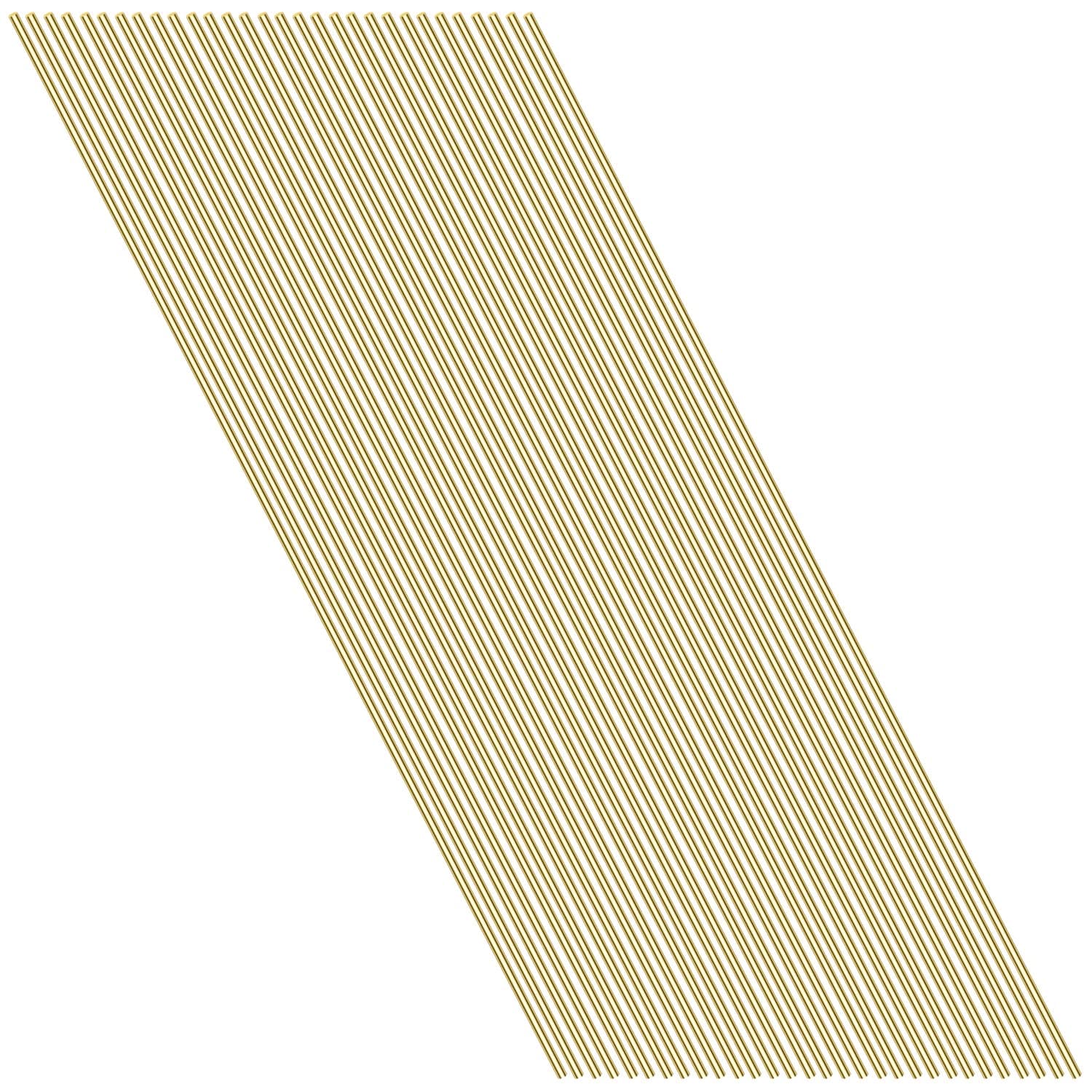 20 Pieces 1mm Brass Round Rods, Sutemribor Brass Solid Round Rod Lathe Bar Stock, 1mm in Diameter, 305mm in Length