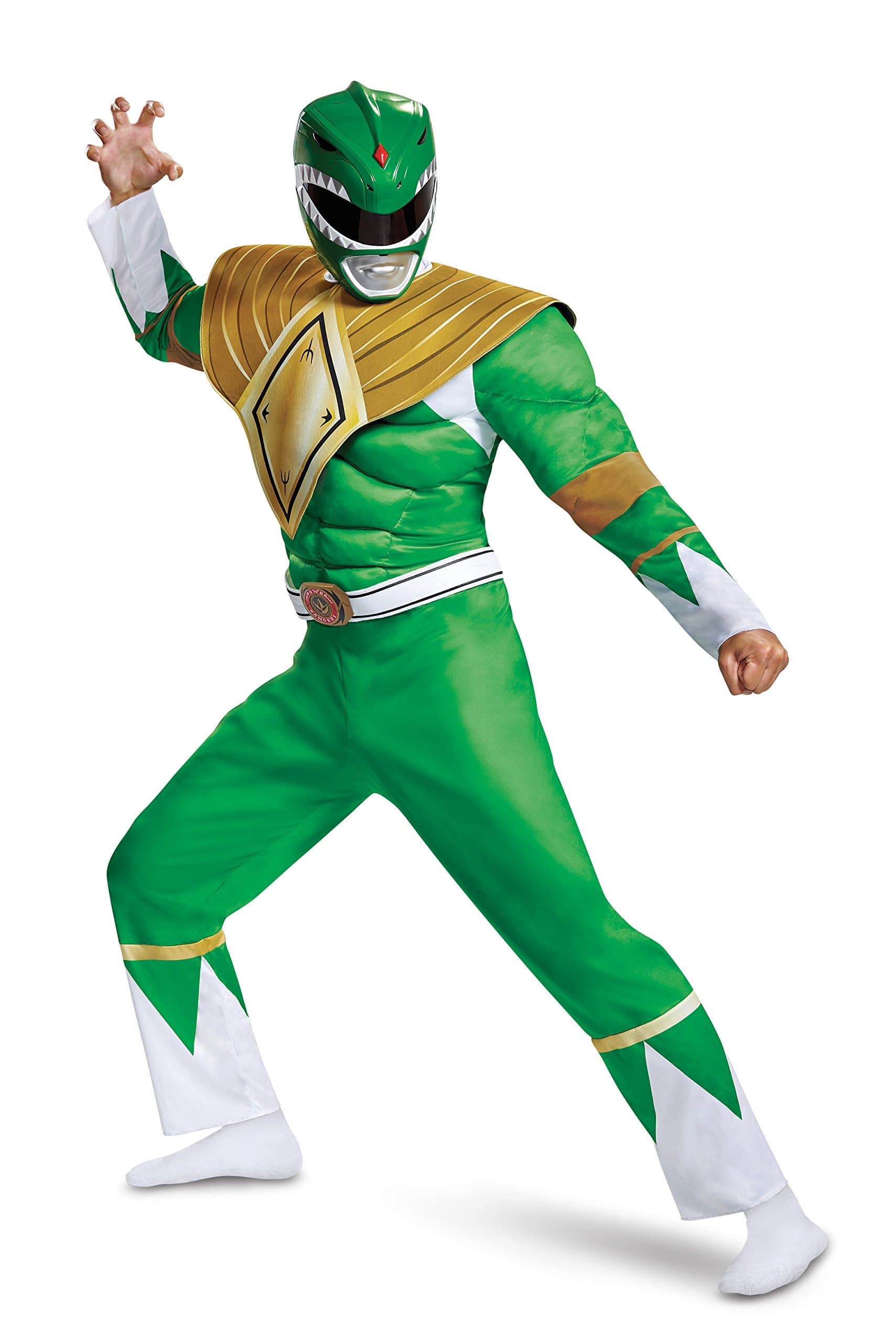 Men's Green Ranger Classic Muscle Adult Costume