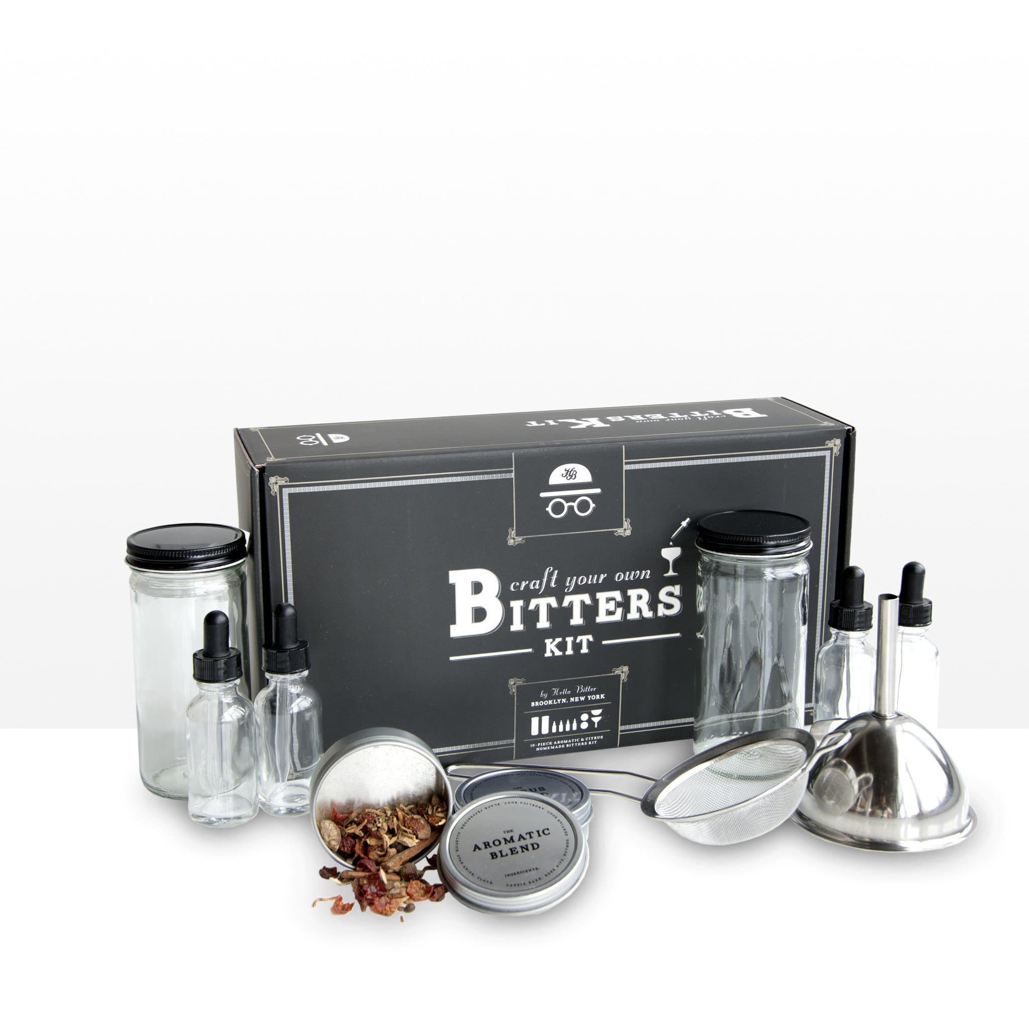 Hella Cocktail Craft Your Own Bitters Kit - The Tools You Need to Craft 2 Batches of Delicious Cocktail Bitters Anywhere