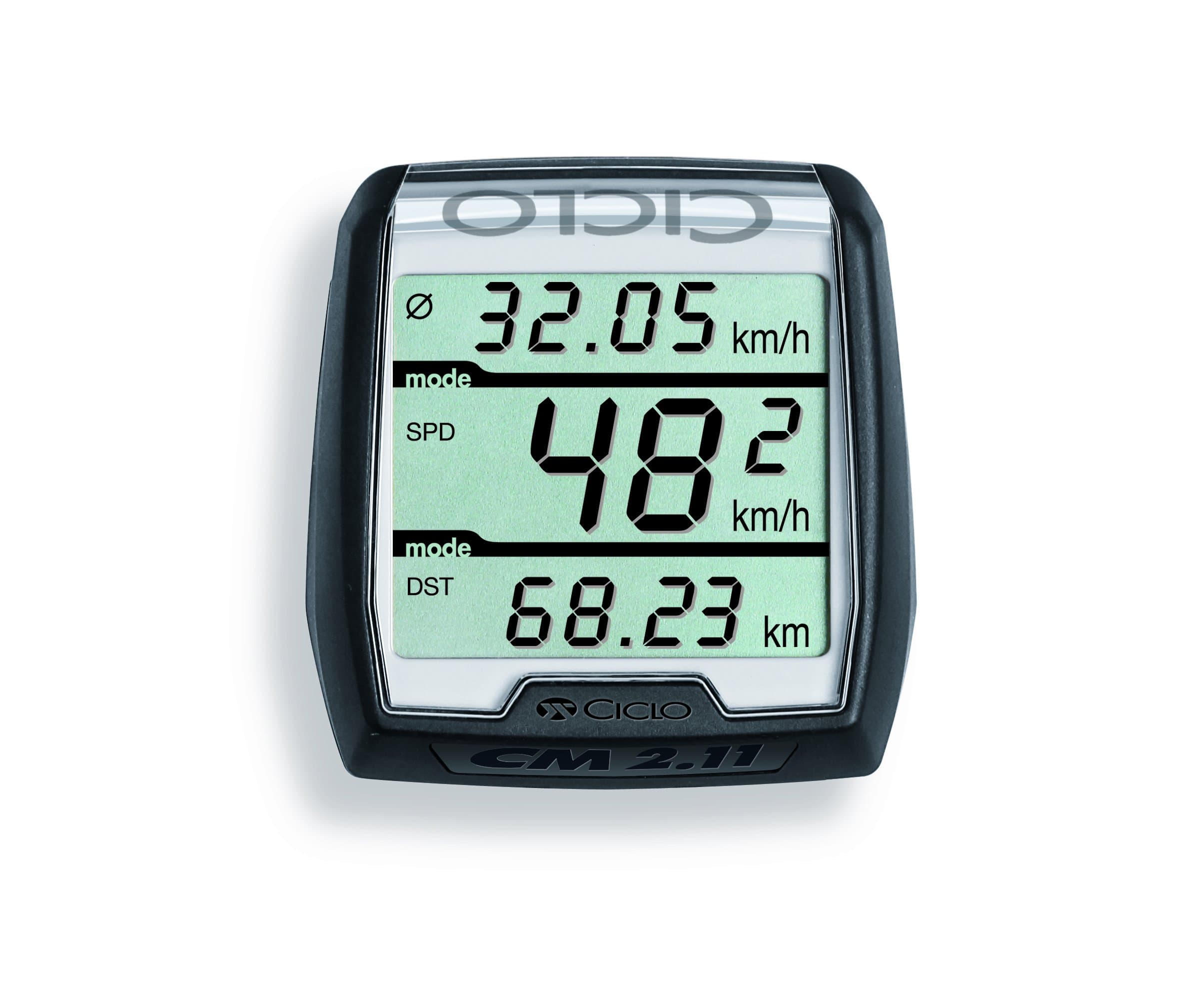 CicloSport CM 2.11 10104000 Cabled Bike Computer Black