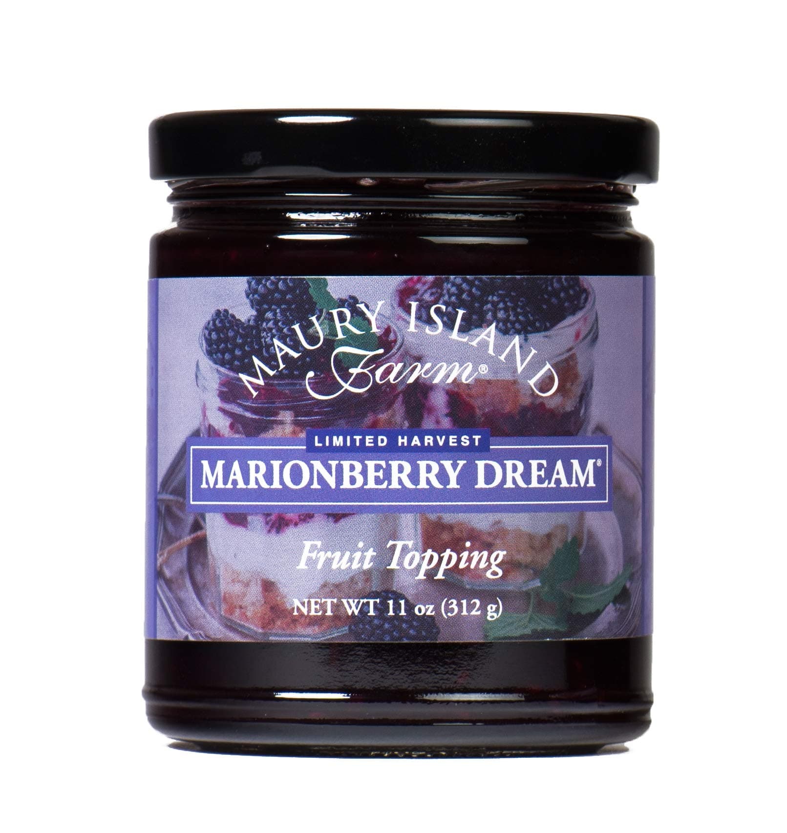 Gourmet Marionberry Fruit Topping, 11 Ounce Fresh & All Natural By Maury Island Farms