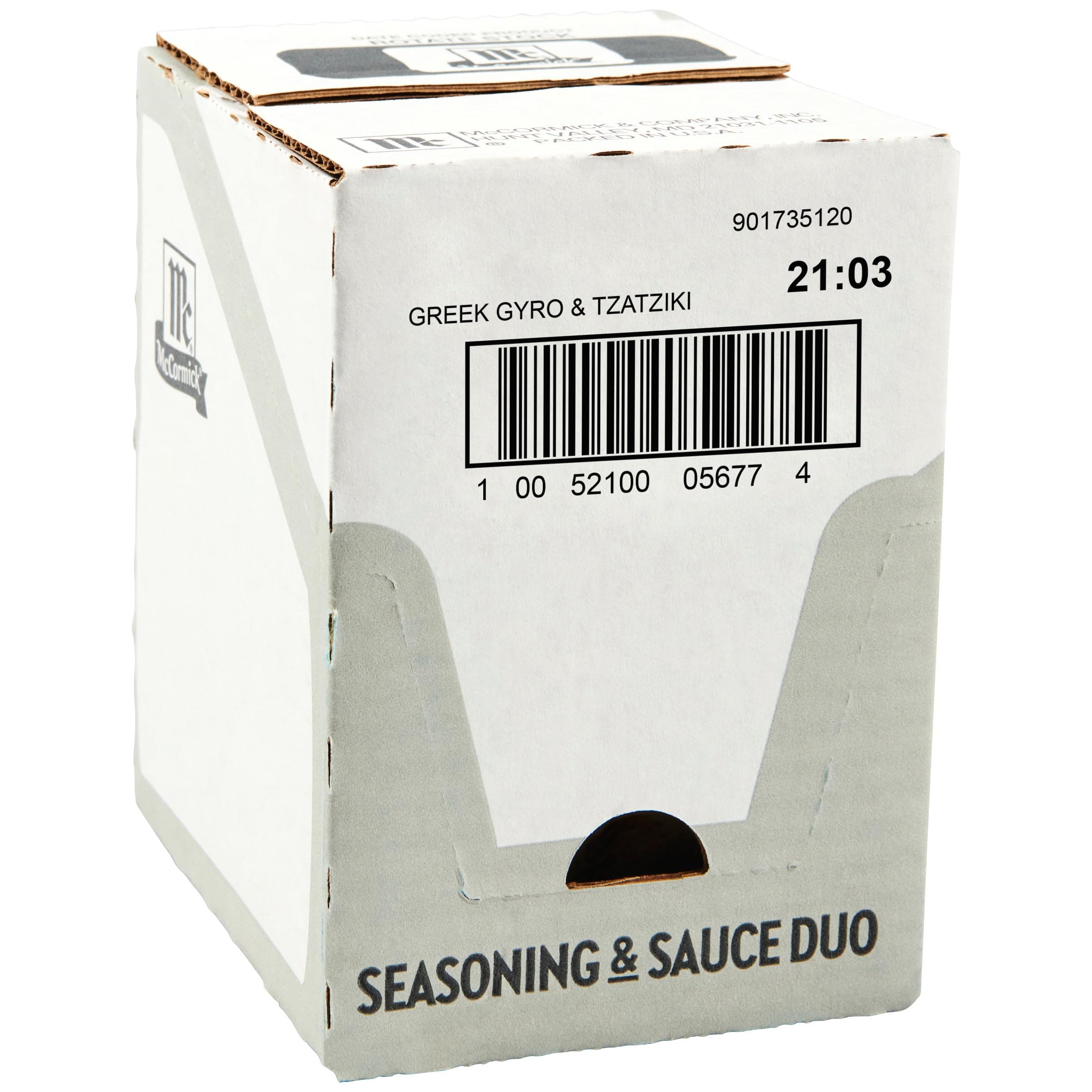 Greek Style Gyro Seasoning with Tzatziki Sauce Mix, 1.5 oz (Pack of 6)