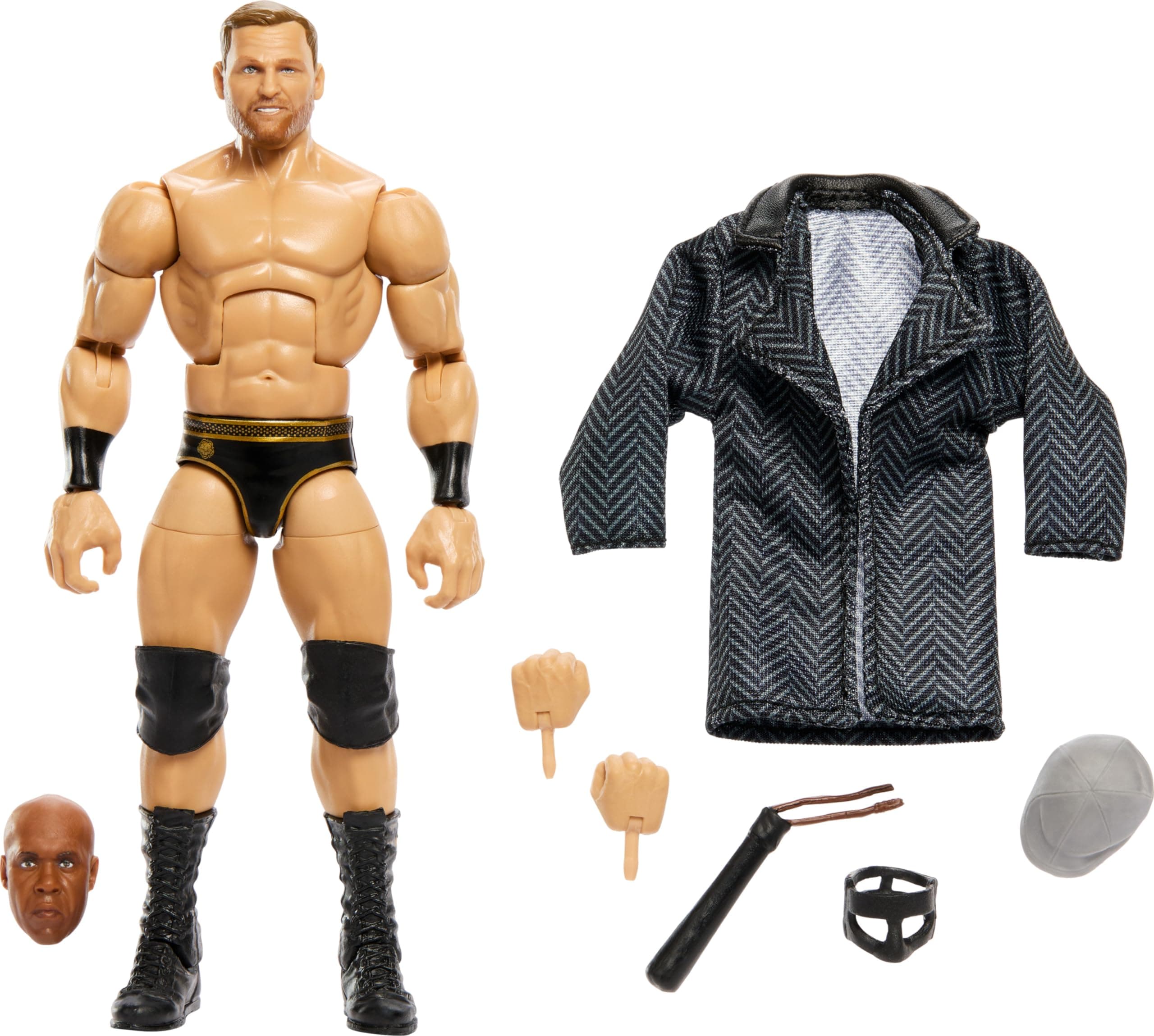 WWE Elite Collection Action Figure Royal Rumble Ridge Holland with Accessory and Virgil Build-A-Figure Parts