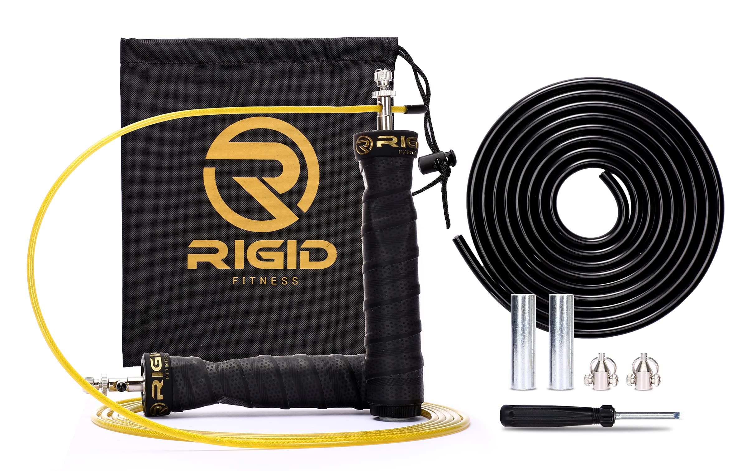 Jump Rope for Gym and All Exercises - Adjustable Jumping Rope with Tangle Free Ball Bearing, Skipping Rope with Carrying Bag & Weighted Handles with Speed & Heavy Cables 3 Meters