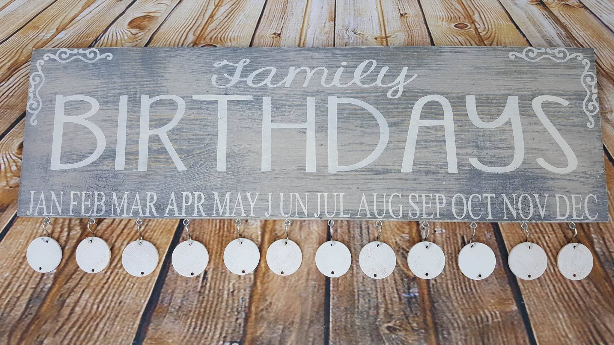 Family Birthday Wall Calandar-Family Celebrations Sign-family wall calendar-personalized sign-family celebrations