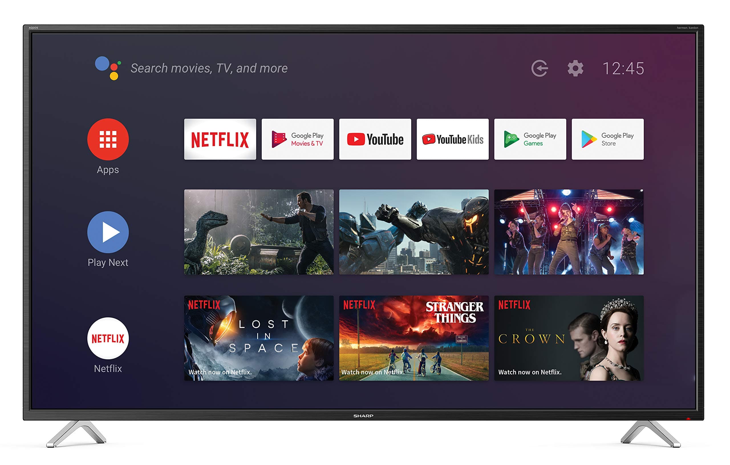 SHARP 4T-C50BL2KF2AB (50BL2KA) 50-Inch 4K UHD HDR Android TV with Freeview Play, Google Assistant, Google Chromecast, 3 x HDMI, 3 x USB and Bluetooth, Black [Energy Class G]