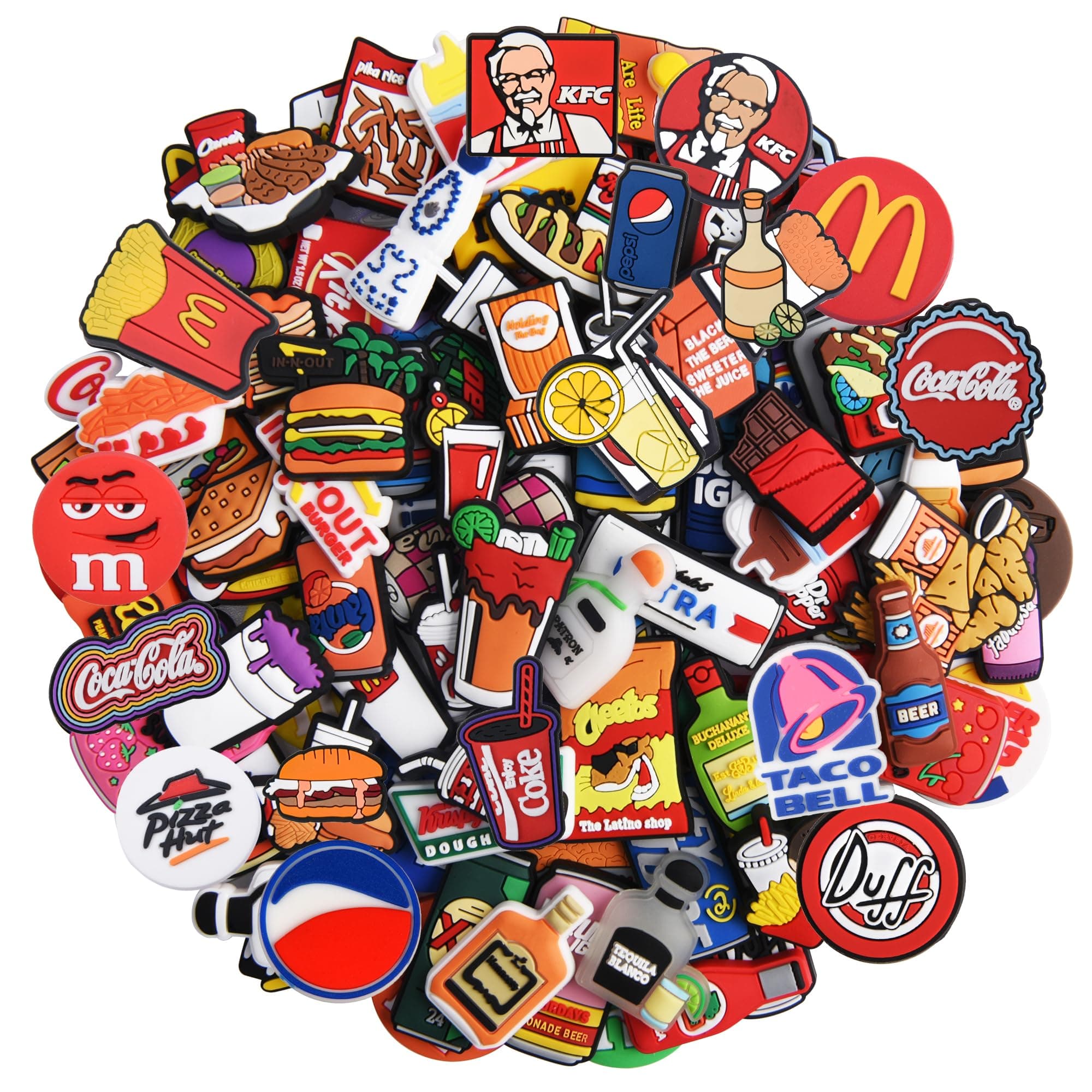 XQNBLot of 30,50,100 PVC Random Shoe Charms PVC Different Shoes Decoration