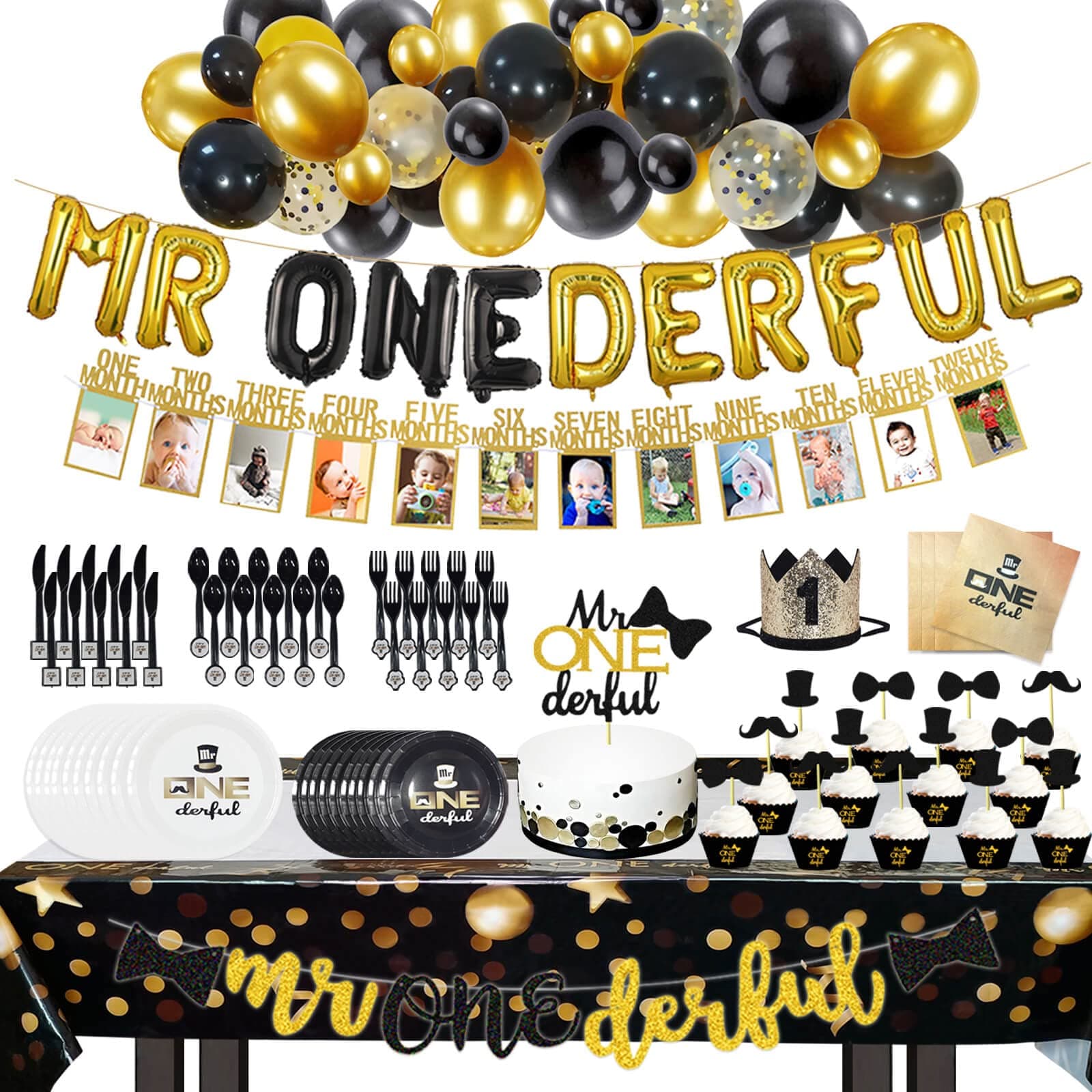 Mr Onederful 1st Birthday Decorations