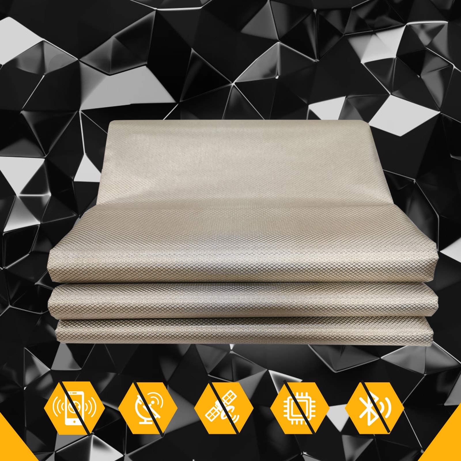 Faraday Fabric, Protection Fabric, Shielding Nickel Copper Fabric, Cell, WiFi & Bluetooth Blocking/Military Grade Shielding Fabric, DIY Fabric 44’’x 36’’