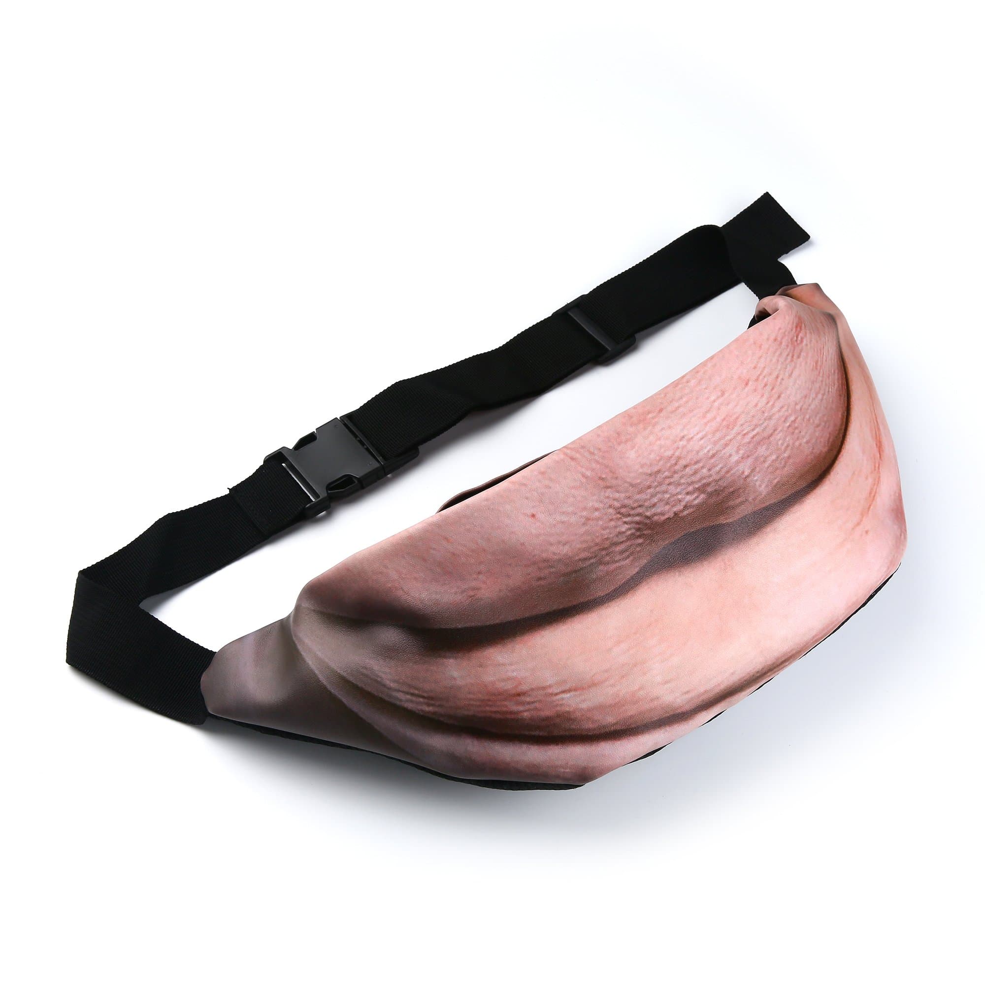 The Dad bag Big Belly Funny Packs Fanny Pack Mens Zipper Sport Bag Adjustable Belt