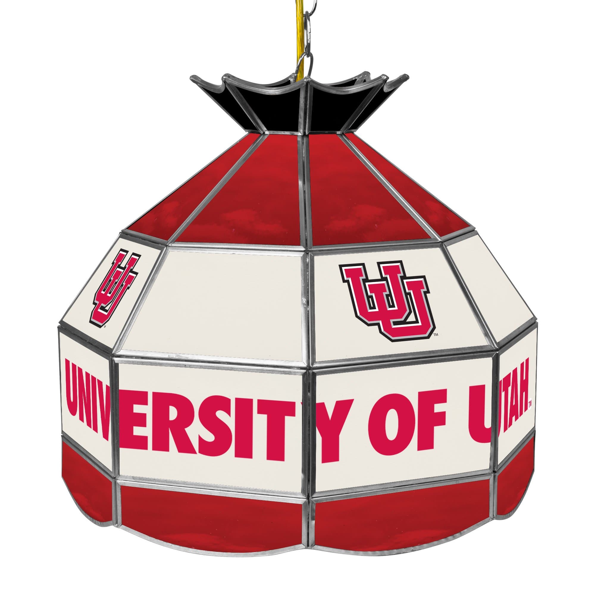 NCAA University of Utah Tiffany Gameroom Lamp, 16"