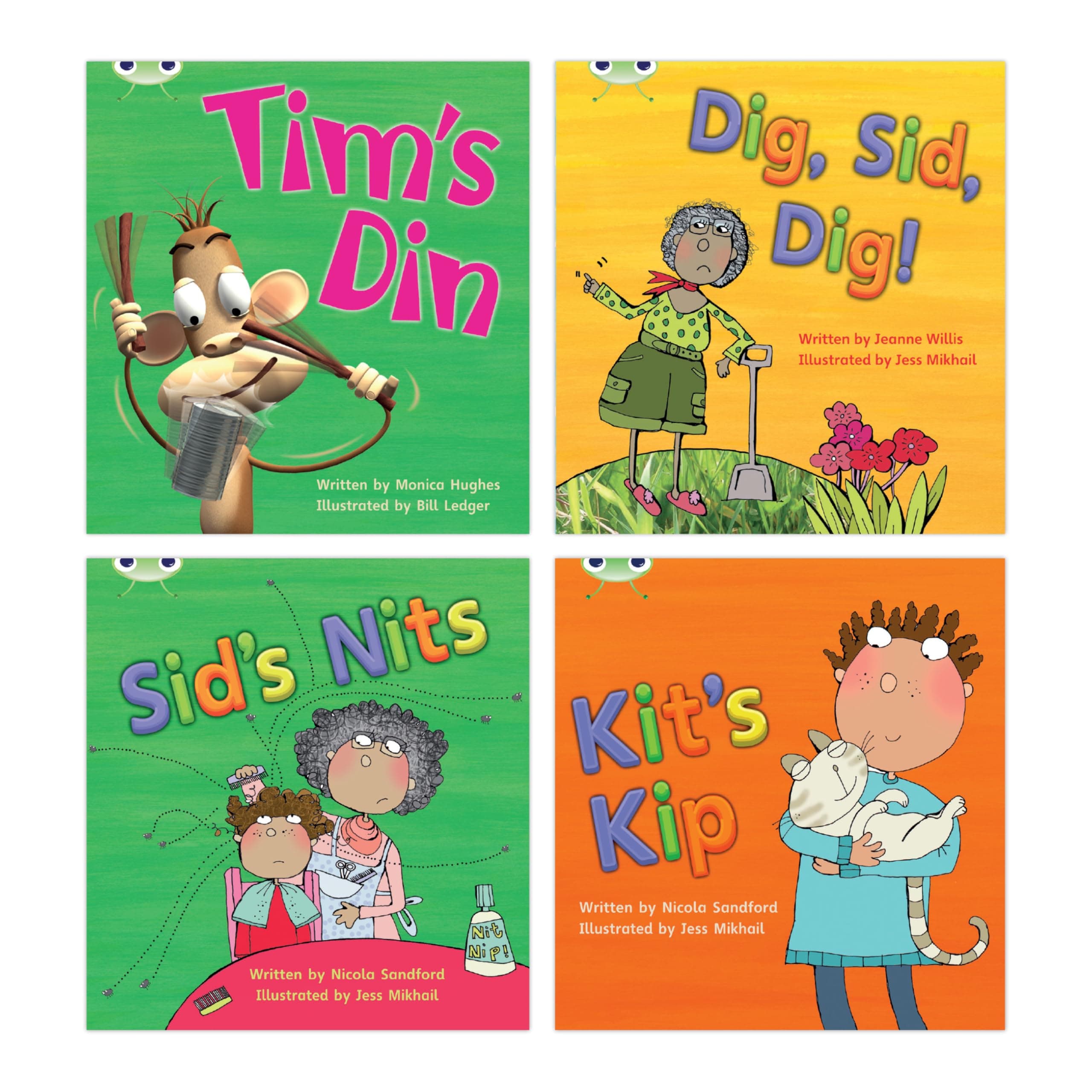 Learn to Read at Home with Bug Club Phonics: Pack 1 (Pack of 4 fiction books) (Phonics Bug)