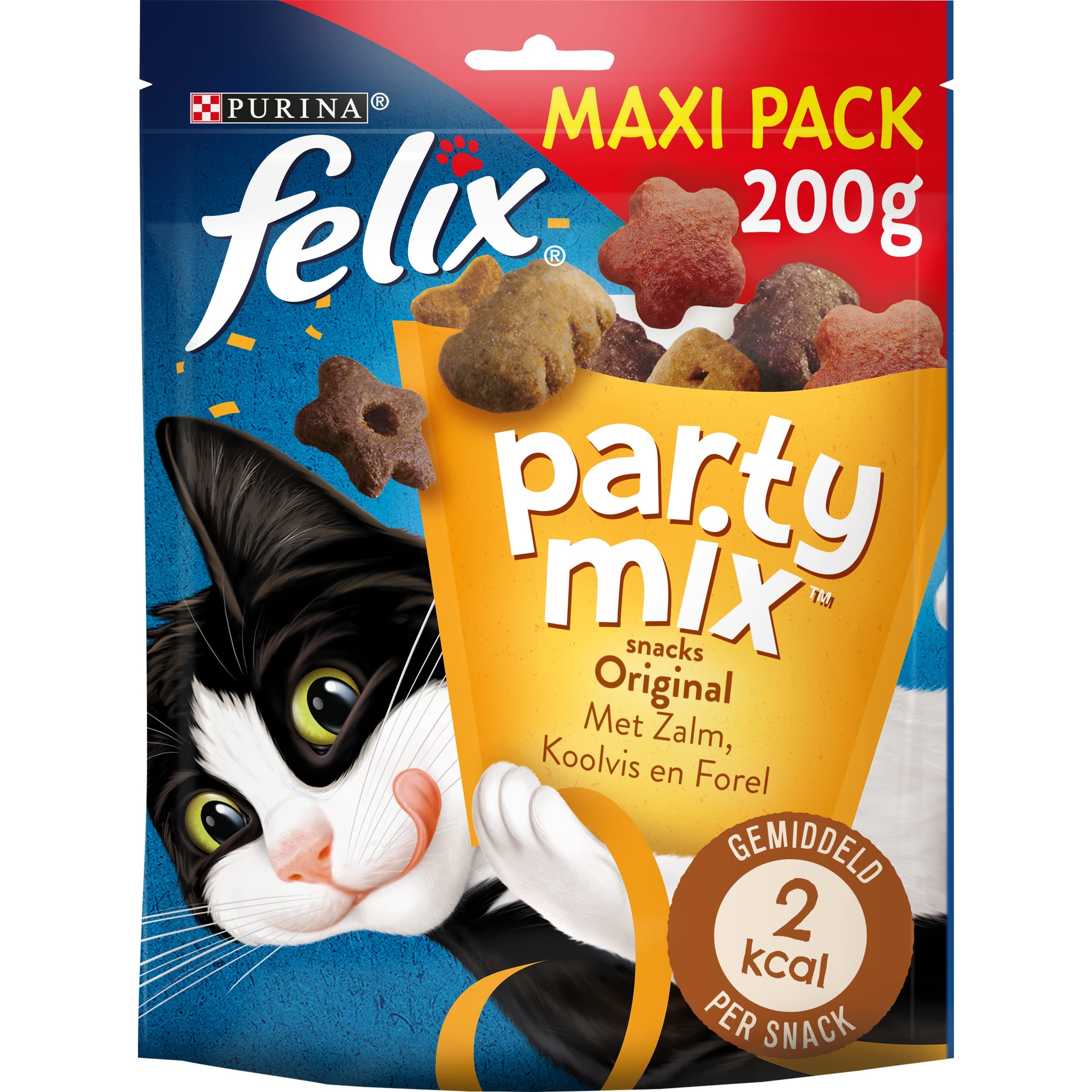 party mix original: chicken, liver, turkey - 200 g - cat treats - set of 5