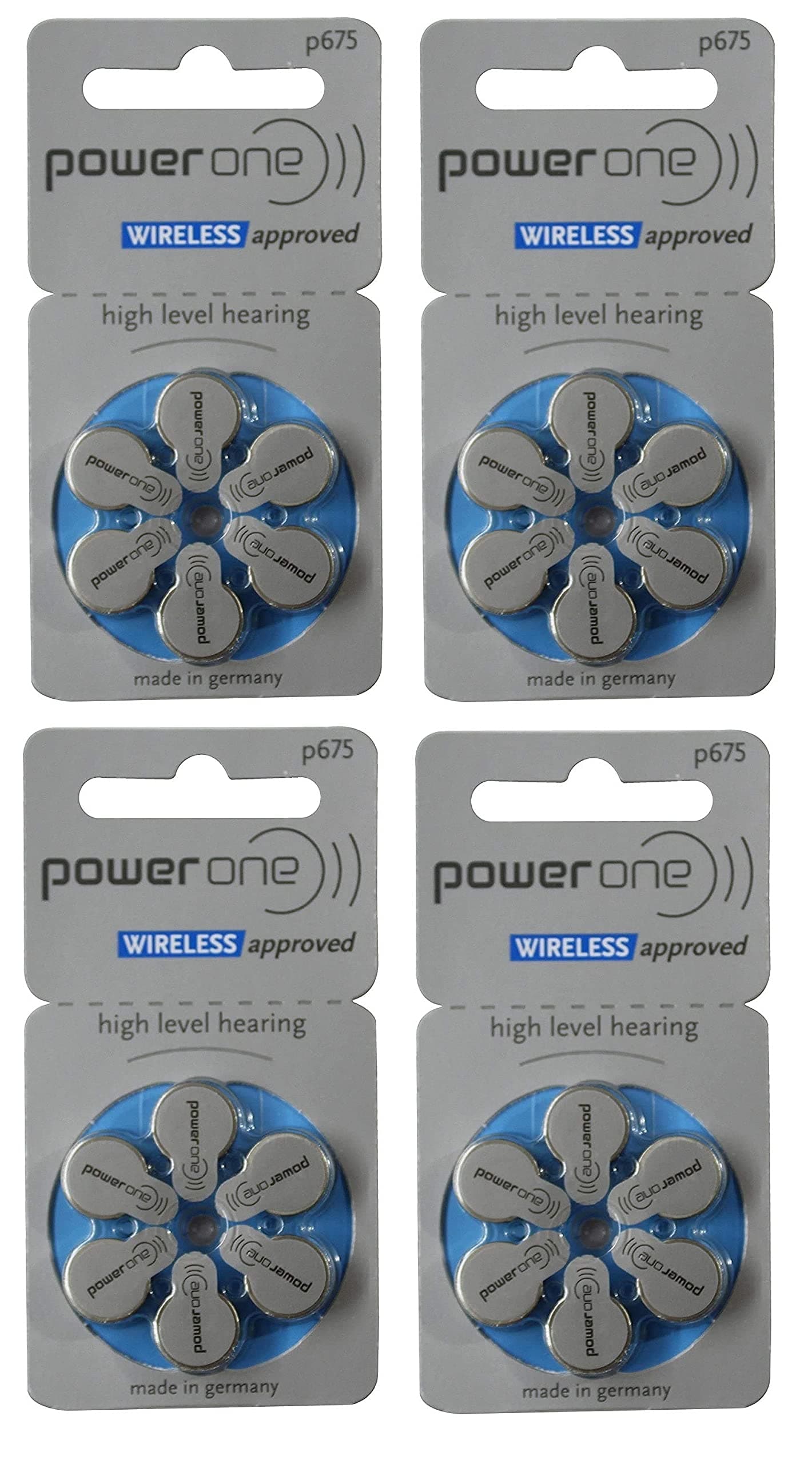 Power One P675 Hearing Aid Battery (6X4 Pack) 24 Nos