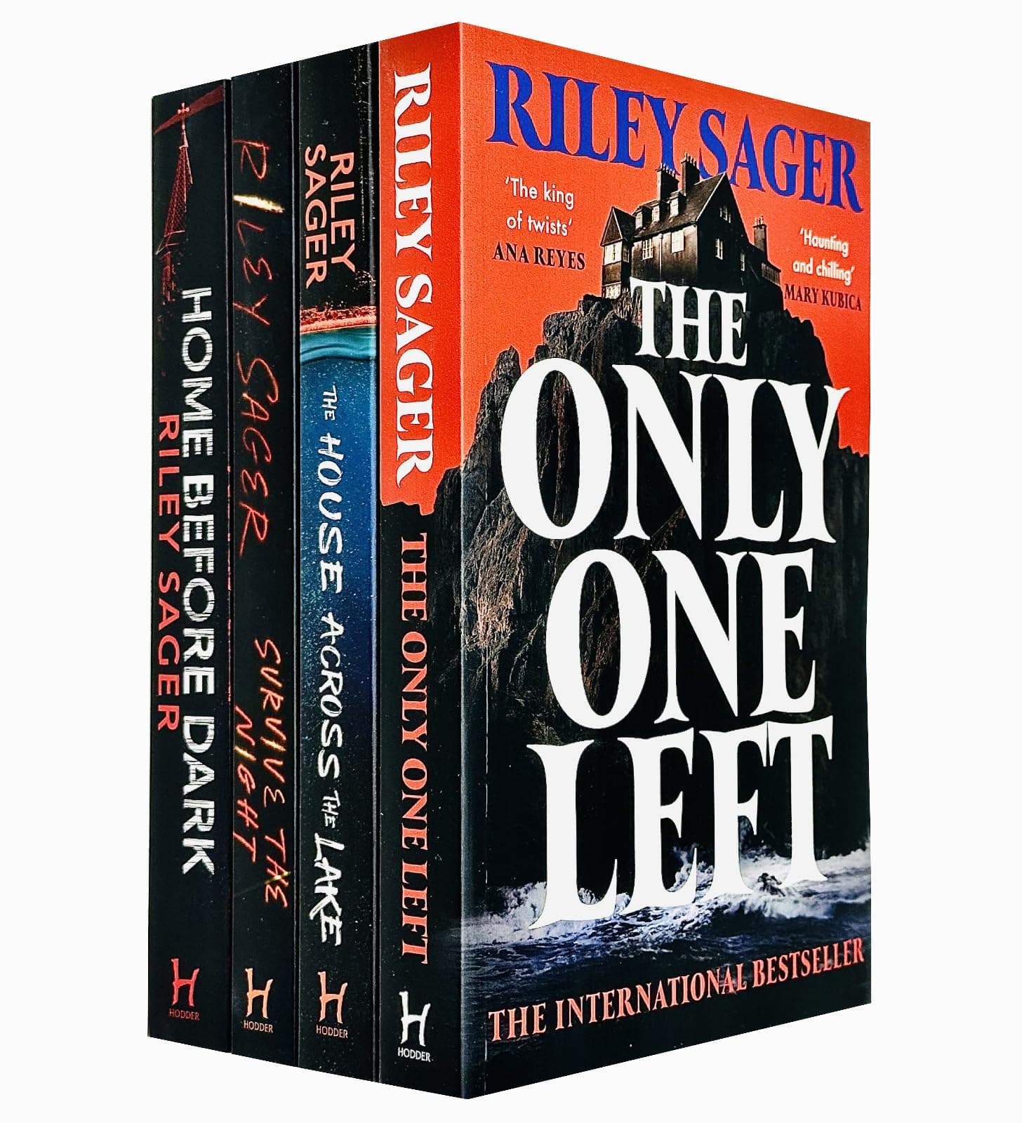 Riley Sager Collection 4 Books Set (Home Before Dark, Survive The Night, The House Across The Lake & [Hardcover] The Only One Left) Paperback – 25 Oct. 2023