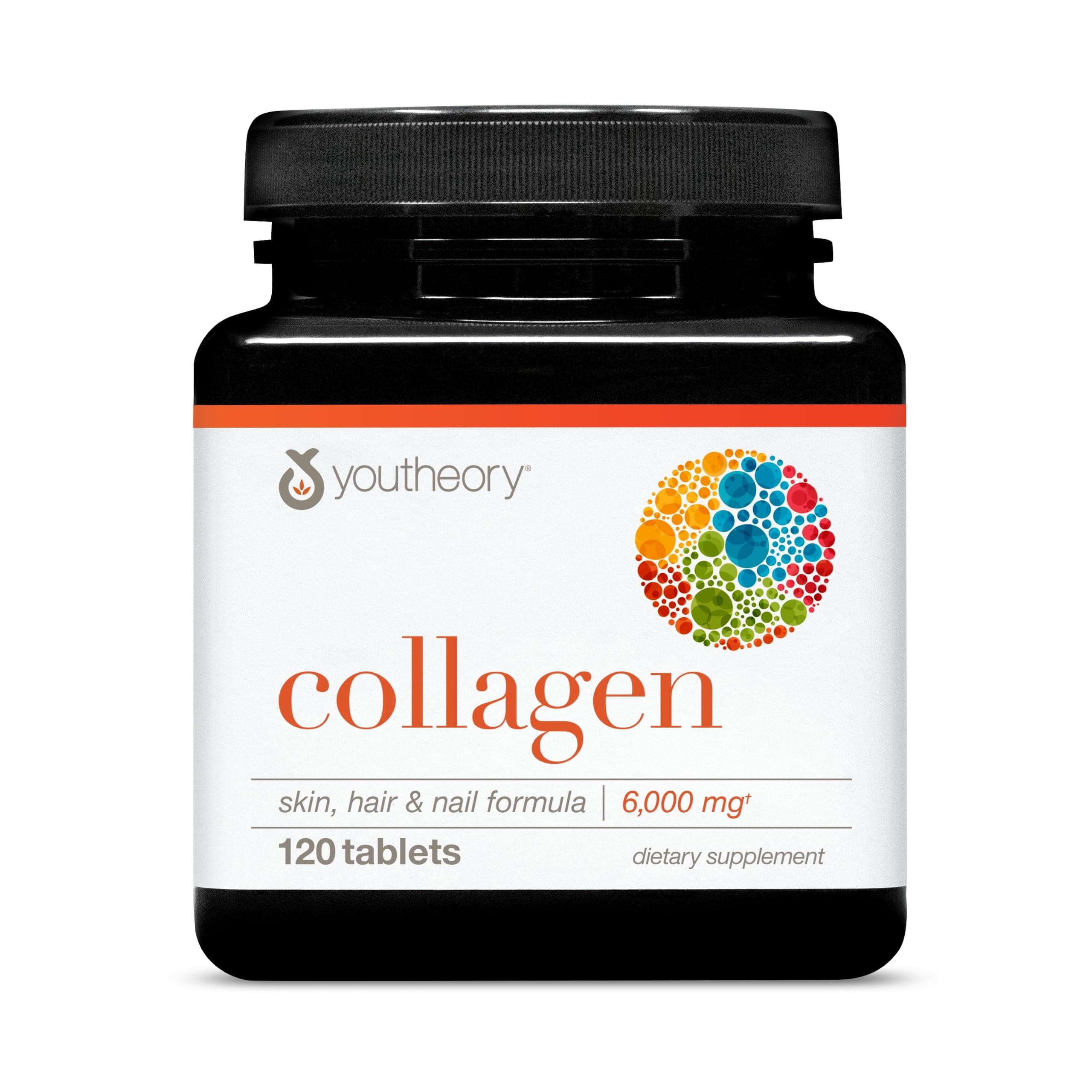 Advanced Collagen with Vitamin C - 6,000 mg Hydrolyzed Collagen Peptides & Amino Acids - Hair, Nails, Joints & Bones Support - 120 Tablets (20-Day Supply)*